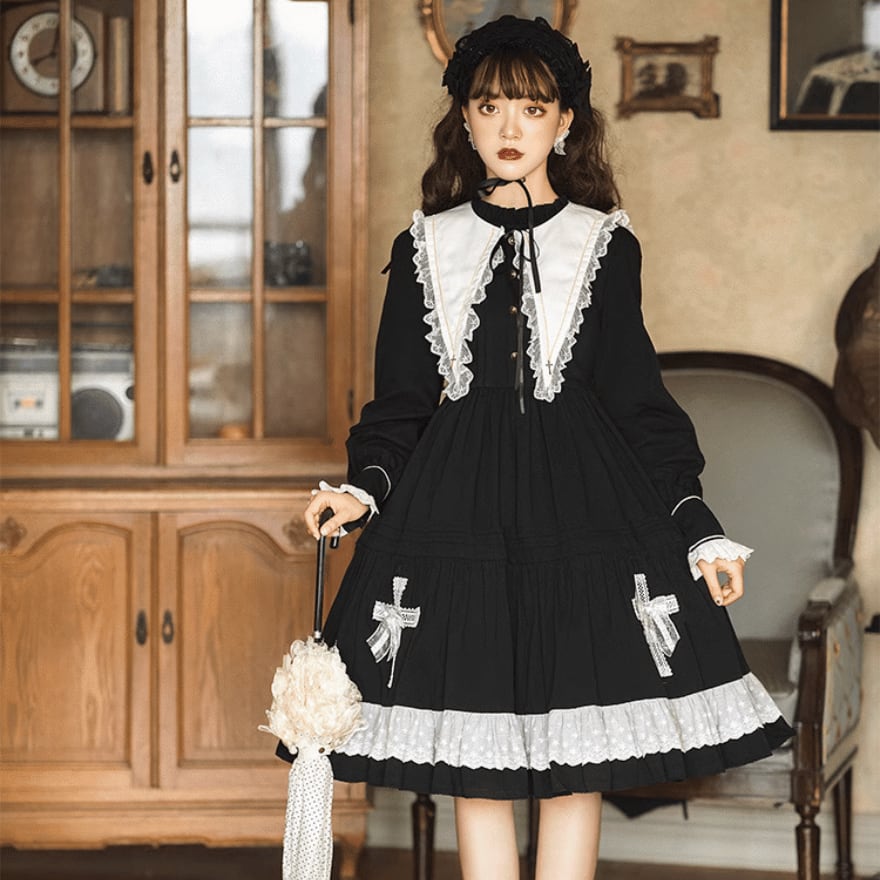 ゴスロリ通販 With U ゴスロリワンピース セーラー風 病みかわいい