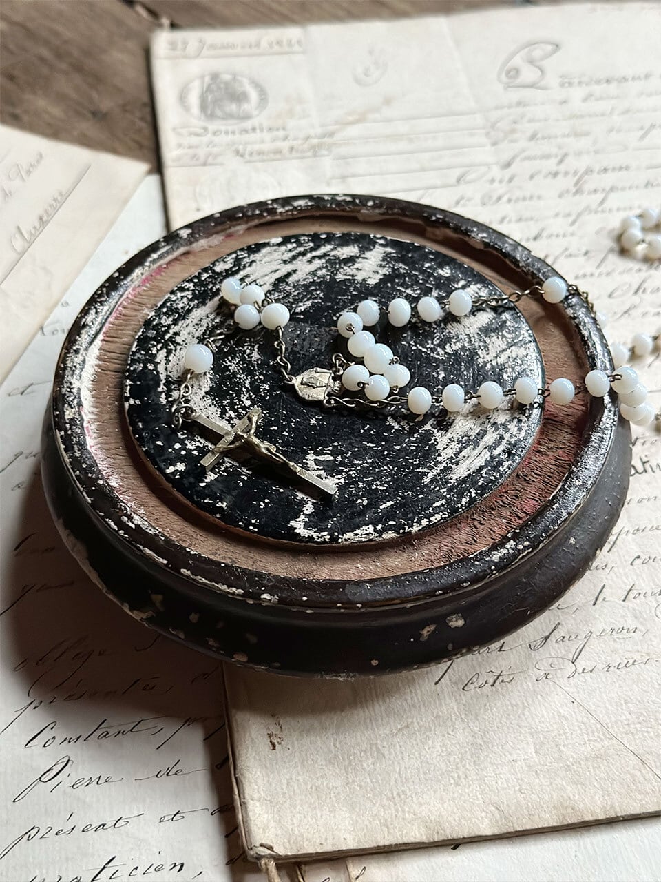 ガラスドームの台座 グローブドマリエ Globe de mariee ミニサイズ正円