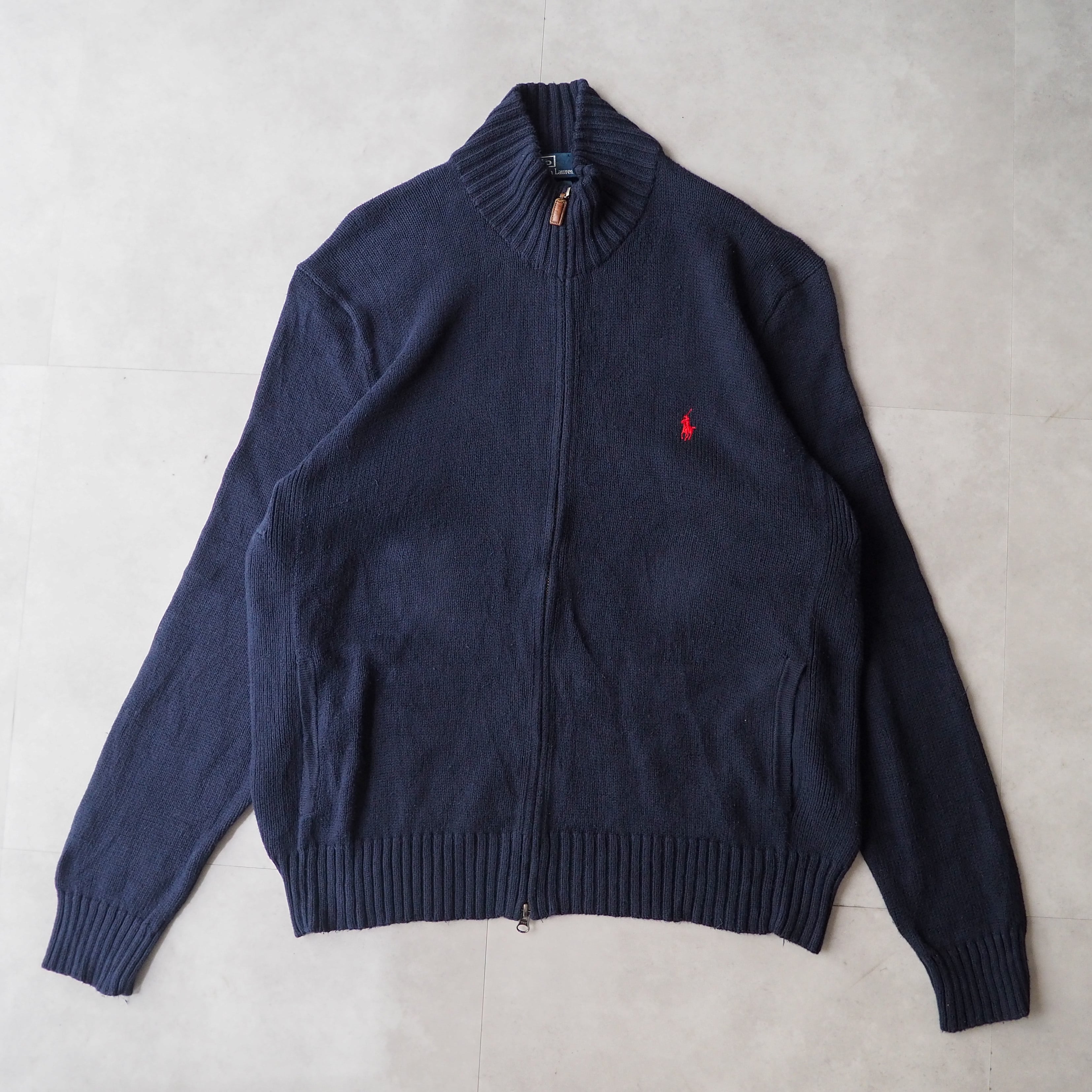 polo by ralph lauren” high neck drivers cotton knit 90年代 ポロ