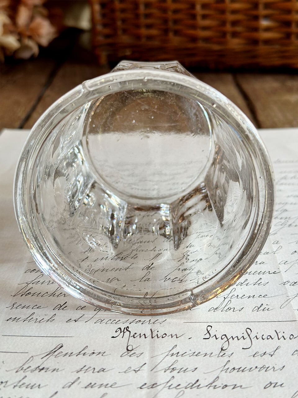 ガラス コンフィチュール ジャムポット | Brocante de La Cocotte