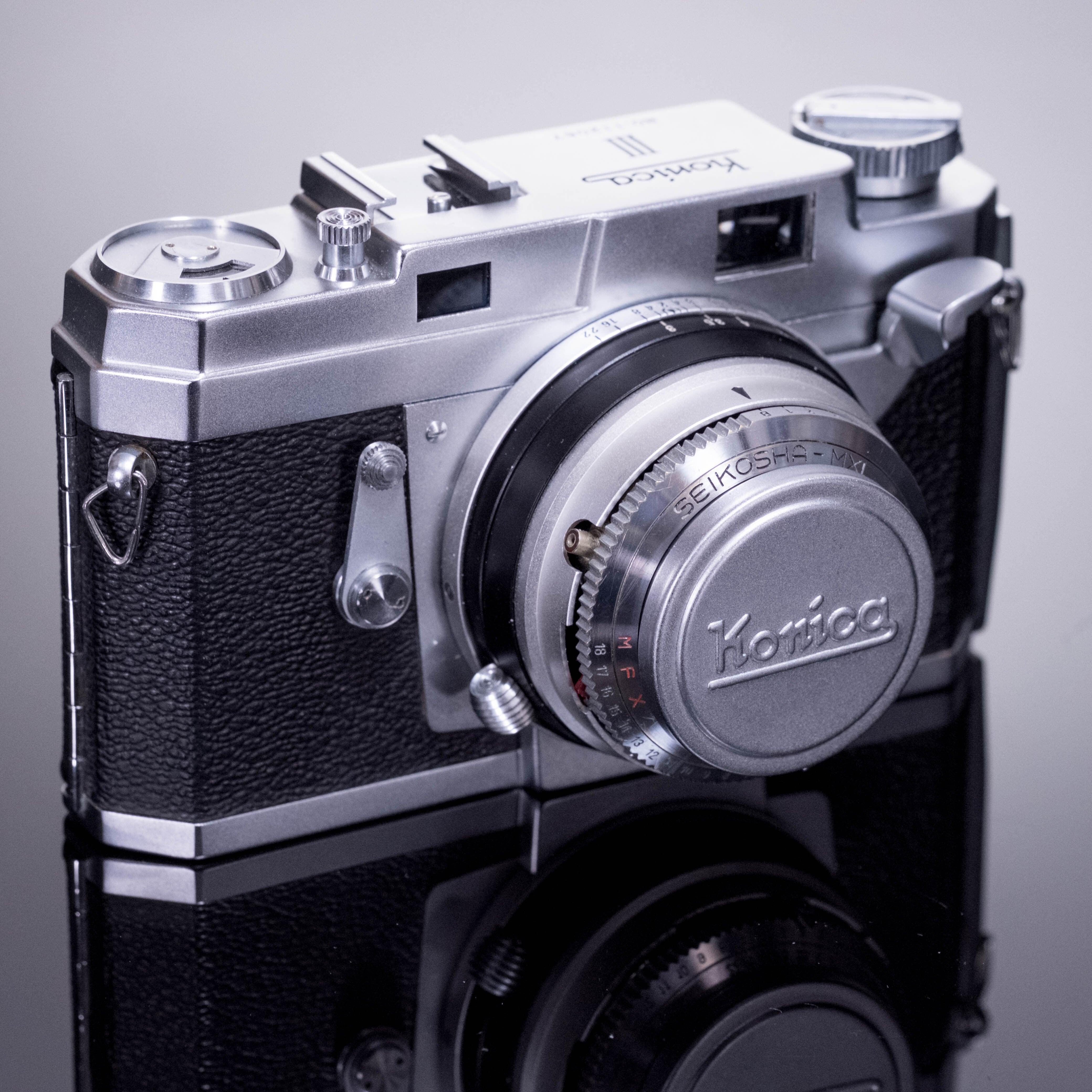 Konica Ⅲ MXL Konishiroku Hexanon 1:2 48mm レンズ【ランクB コニカ