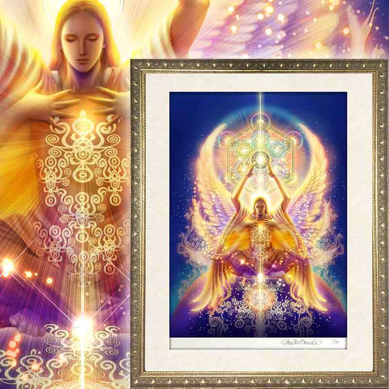 優しい気持ちになるスピリチュアルアート【原画】 奇跡の