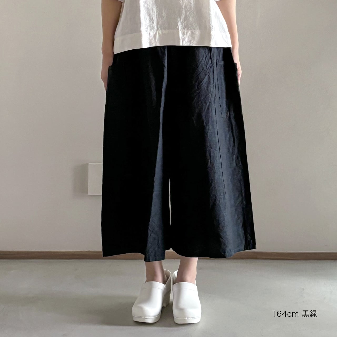 会津木綿キュロット(股上+10cm＆裾+5cm) YAMMA ヤンマ産業 | 日々花