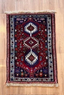 ペルシャ絨毯 ヤラメ絨毯 座布団 手織り イラン 座布団ヤラメ(17