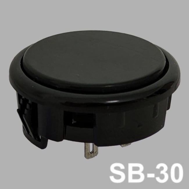 アケコン用ボタン】OneFRAME SB-30 30mm ブラック 単品 | OneFRAME