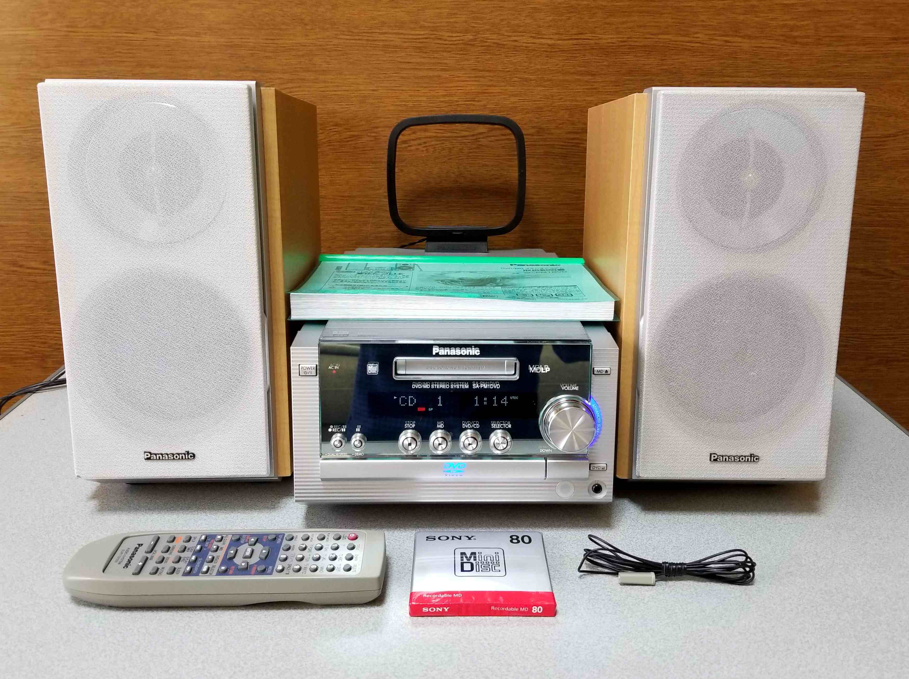 DVD/MD ステレオシステム Panasonic SC-PM1DVD 美品・完動品 | MTR PRO