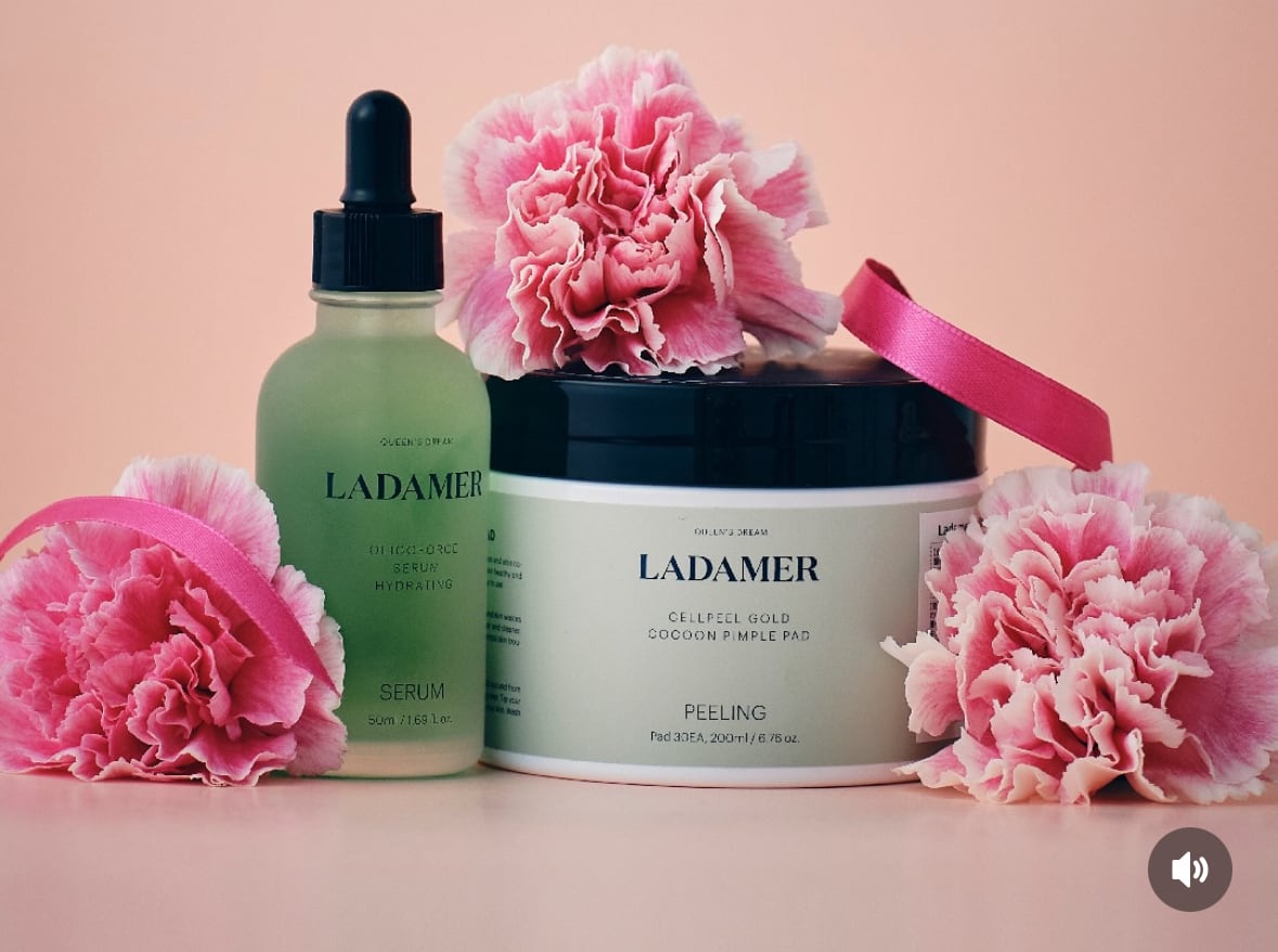 水光肌set ラダメールピーリングパット「30枚」＆セラム 50ミリセット