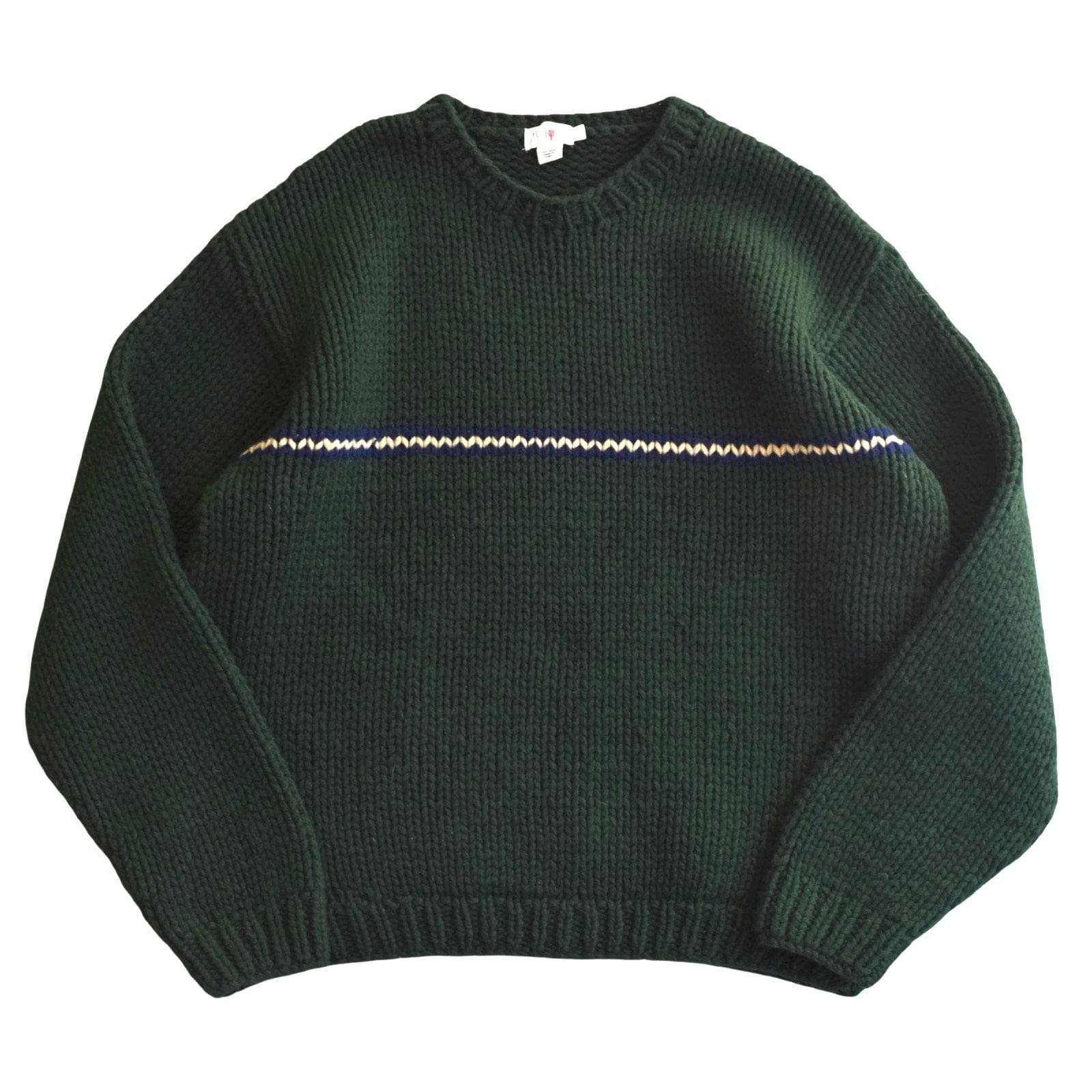ビンテージ ジェイクルー ウール ライン ローゲージ ニット / 
