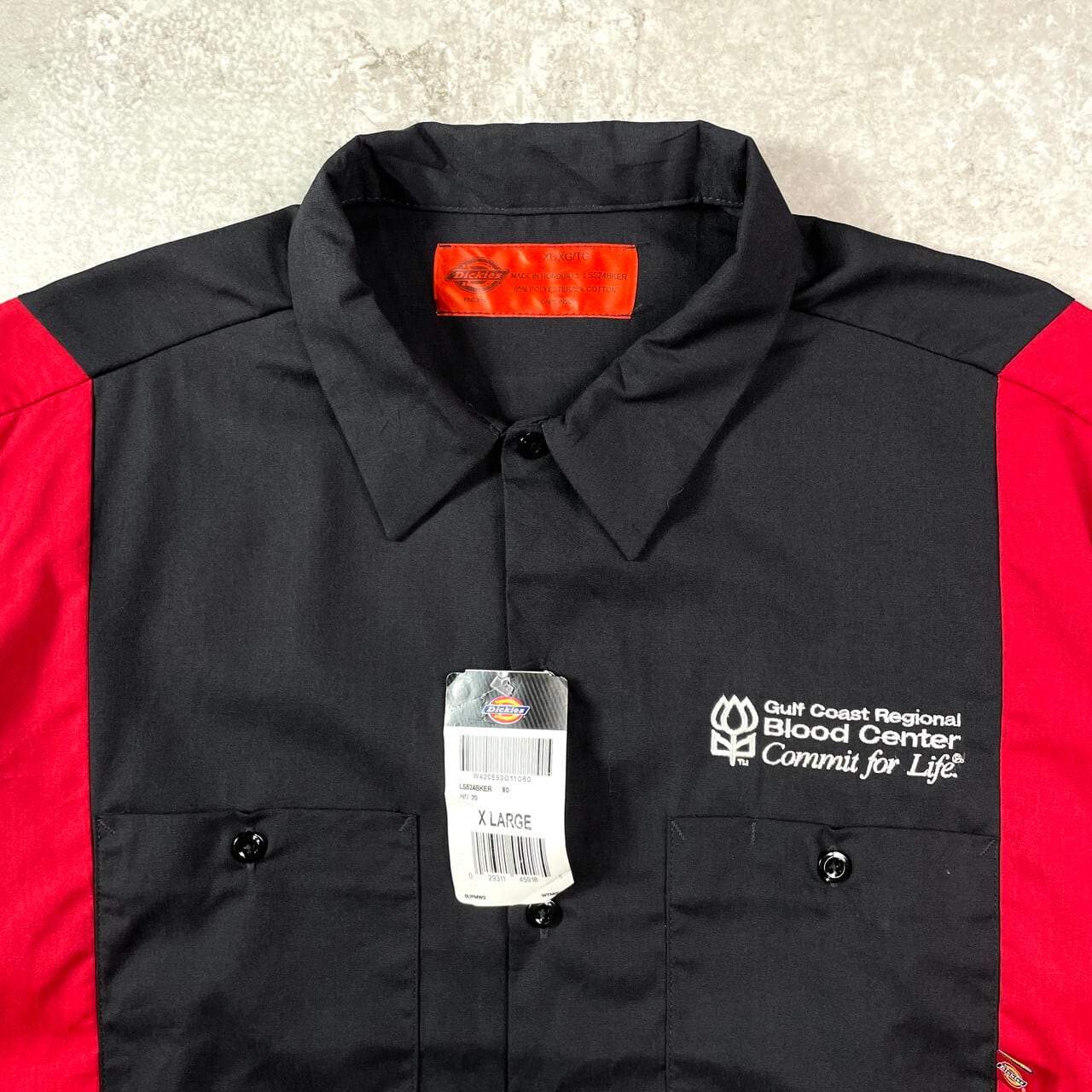 DEADSTOCK NOS Dickies ディッキーズ ツートンカラー 半袖ワークシャツ