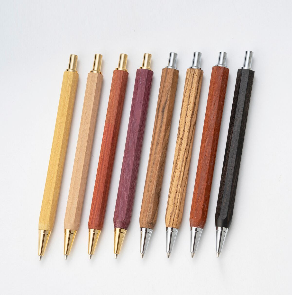 希少樹木 八角シャープペン /ゼブラウッド TOW210 0.5mmノック式 | F