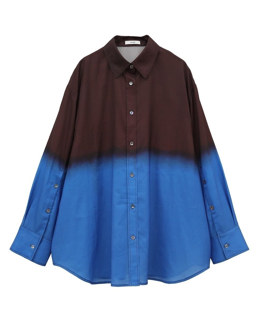 CLANE(クラネ) GRADATION SHIRT BROWN | サウスオレンジ｜メンズ