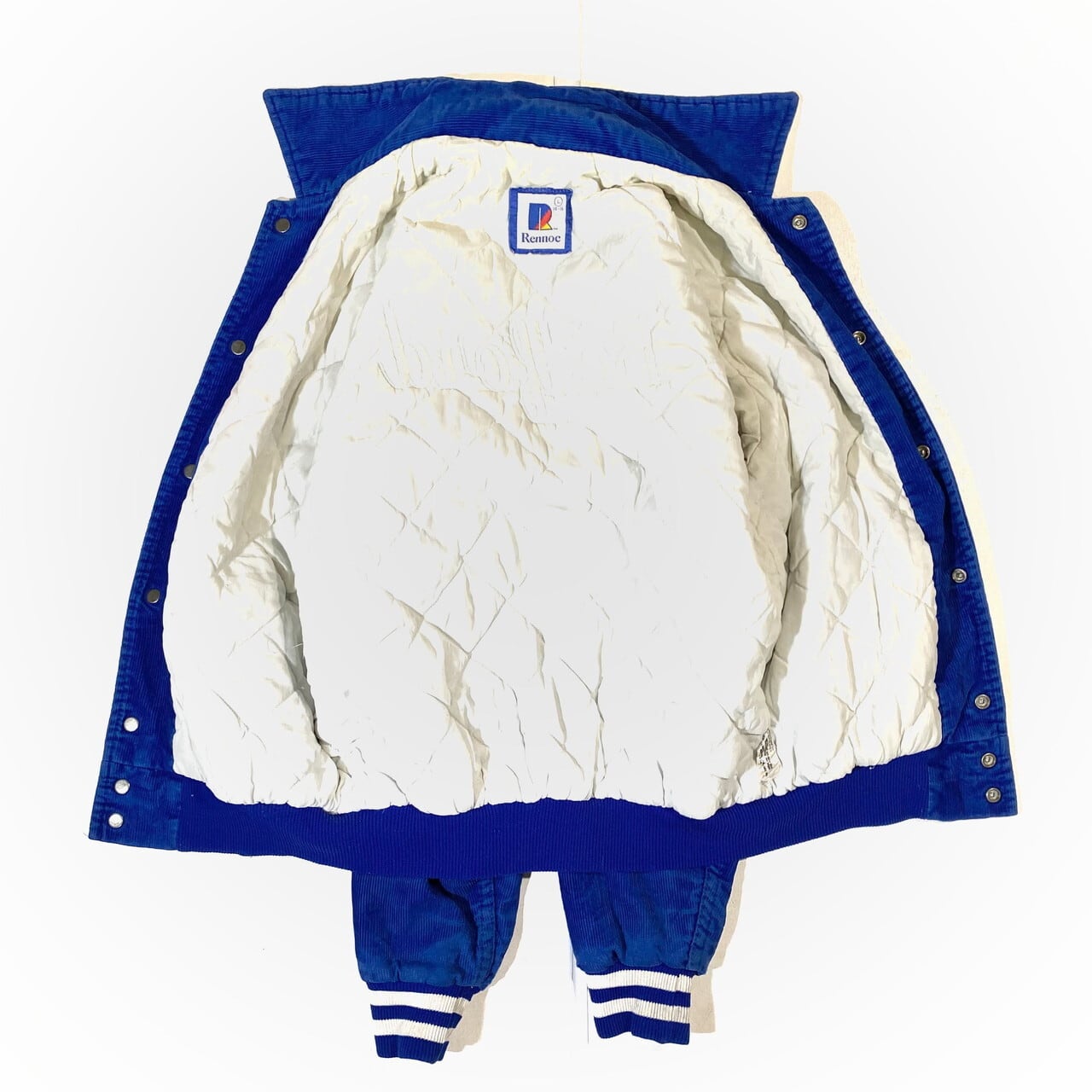 80〜90年代 Rennoc 刺繍入り コーデュロイジャケット レディースS相当