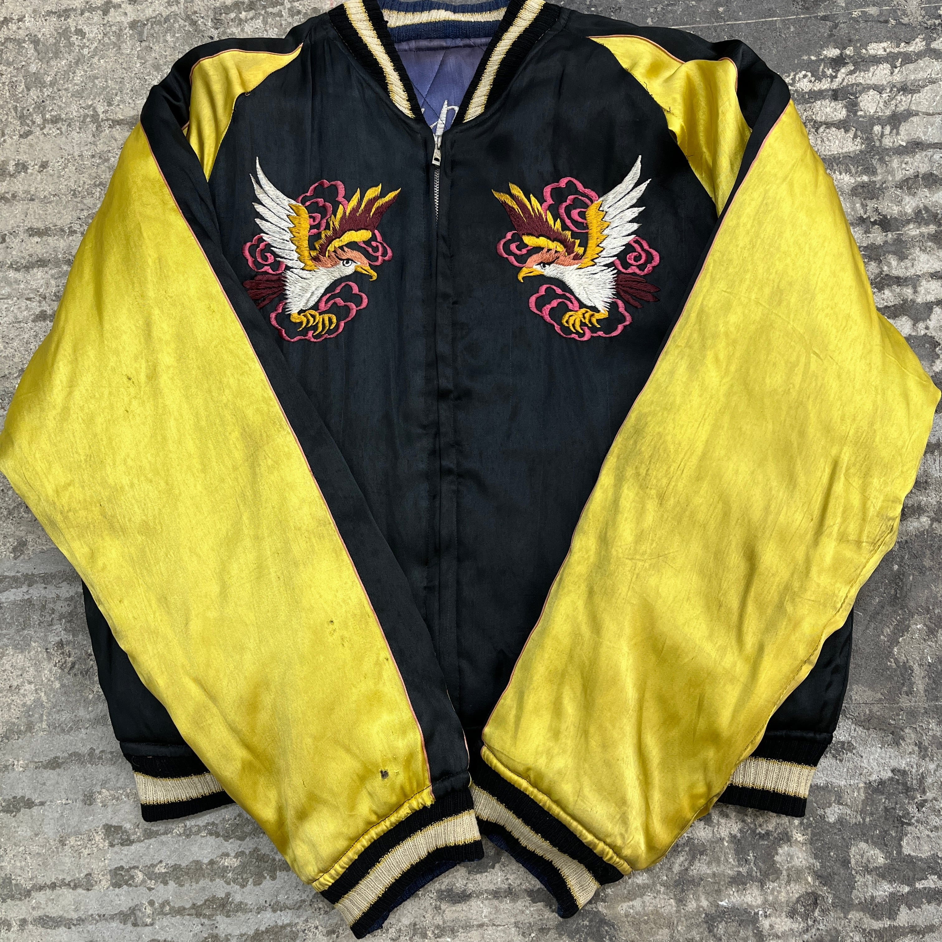 50s Japan Souvenior Jacket 50年代 スカジャン スーベニアジャケット