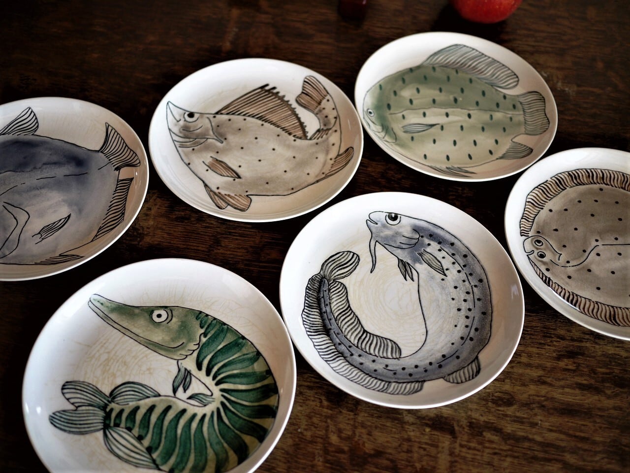 ARABIA アラビア KALA カラ 魚 プレート 19㎝ 北欧 フィンランド Anja