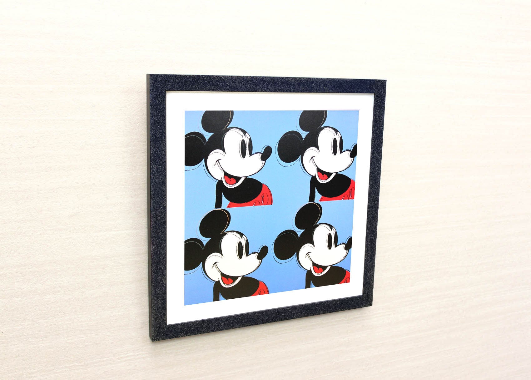 アンディ ウォーホル「ミッキーマウス フォー(ブルー)」展示用フック付