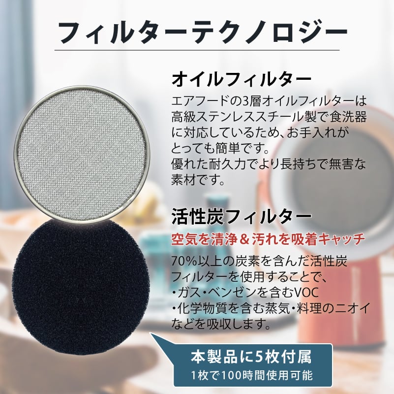 airhood 】世界初持ち運べる換気扇 ポータブルレンジフード ワイヤレス