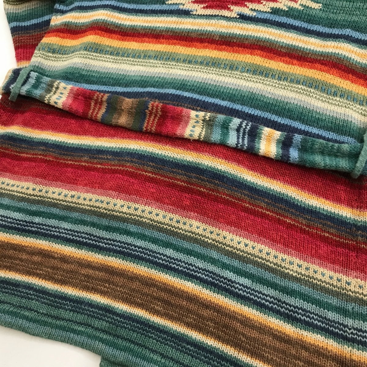 RALPH LAUREN ラルフローレン 90年代 HAND KNIT ハンドニット ショール