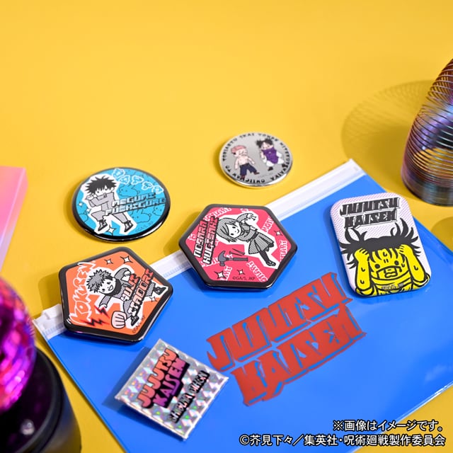 呪術廻戦 ビィズニィズ 缶バッジセット（虎杖・伏黒・釘崎・脹相