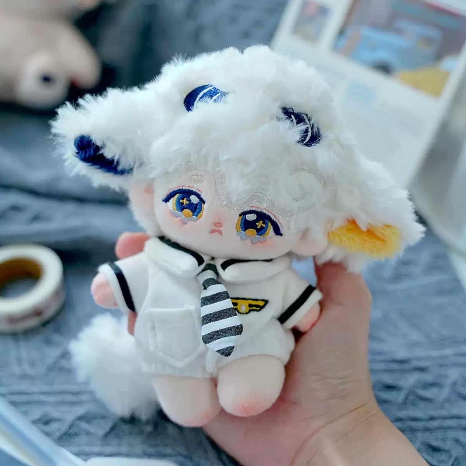 ✰10cm✰機長制服 ぬいぐるみ服 無属性 | KiriDoll❤︎ぬいぐるみ•推し