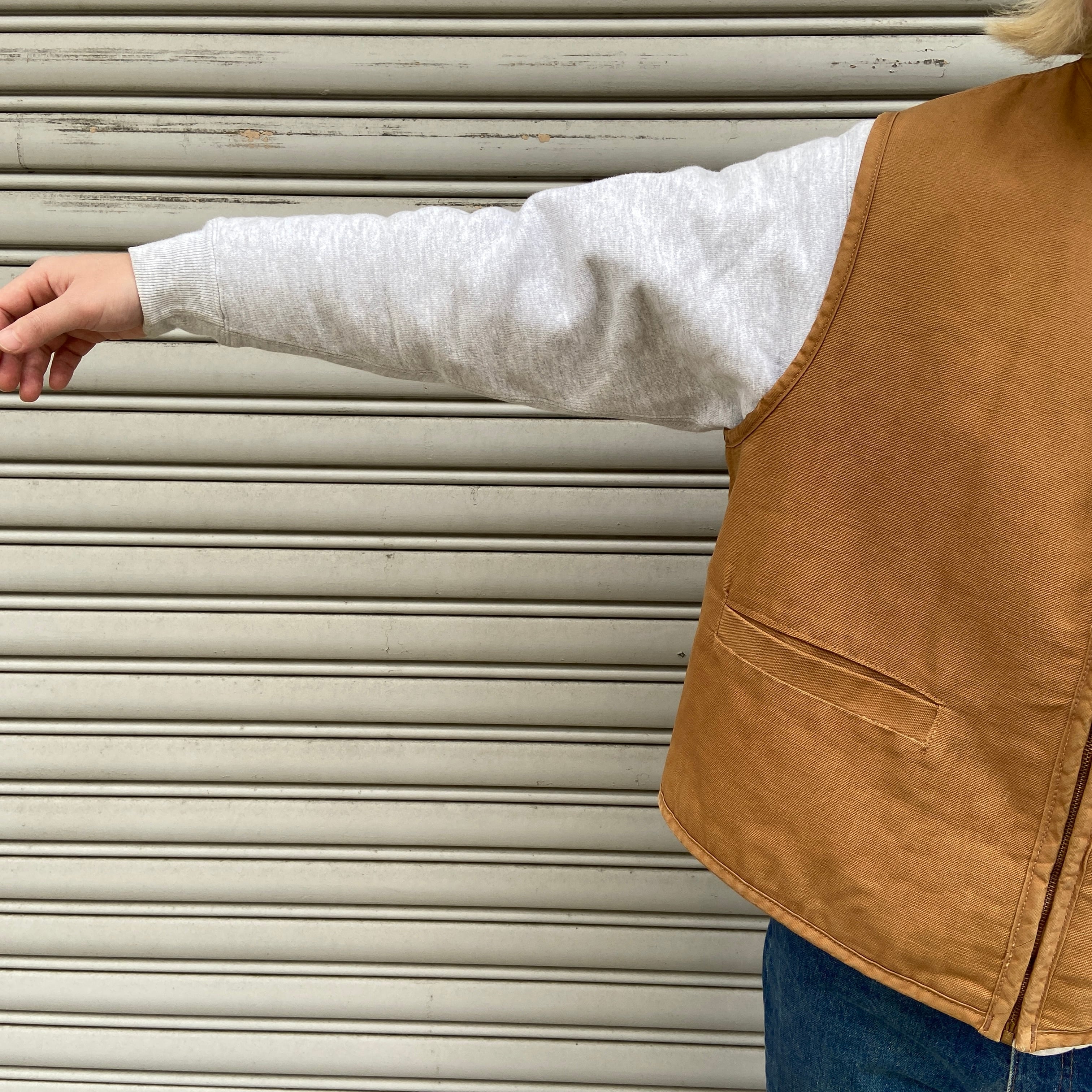 70s Carhartt ダックベスト USA製 裏ボアXL スコービルジップ | 古着屋 Uan