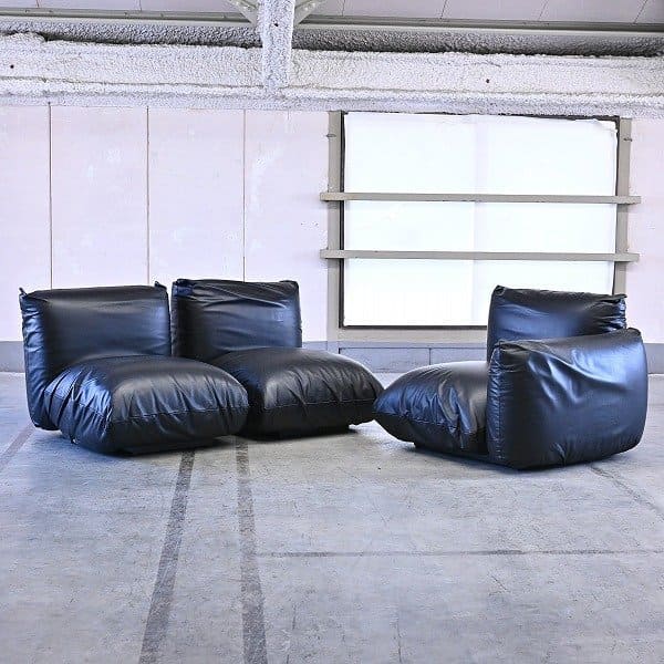 arflex 120万「MARENCO/マレンコ」3人掛けソファ 本革 オットマン