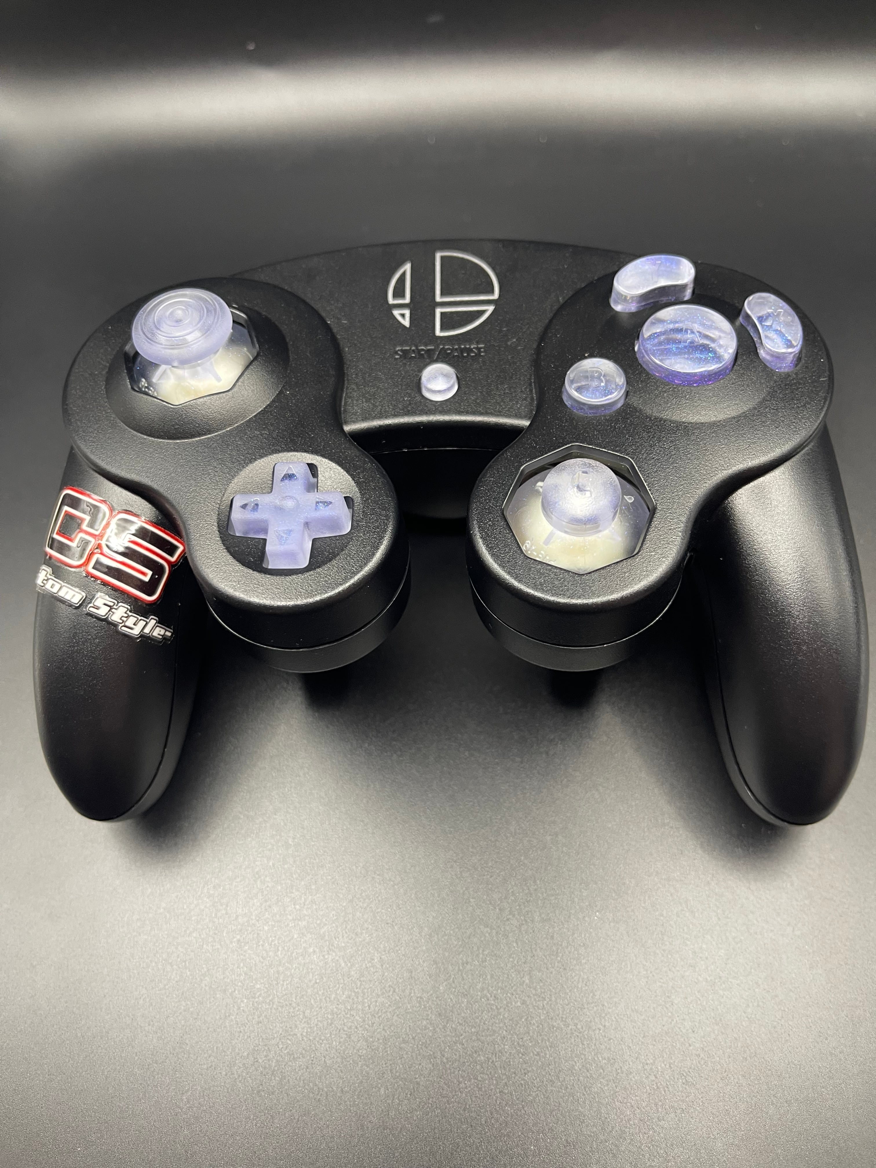 ゲームキューブコントローラー カスタムボタン 純正形状（メタルレッド