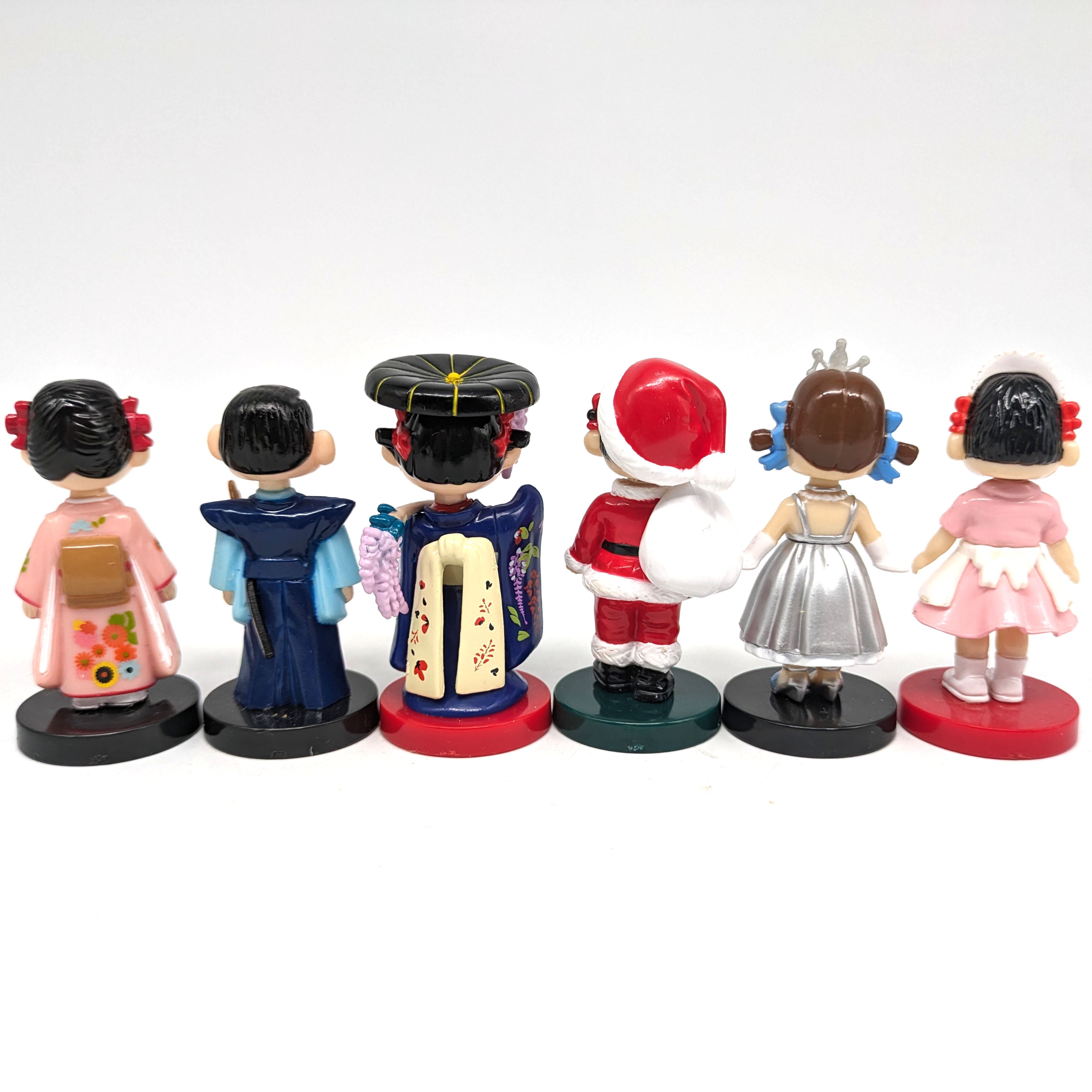 不二家・ペコちゃんミニミニミュージアム・食玩人形・首振り人形・11体