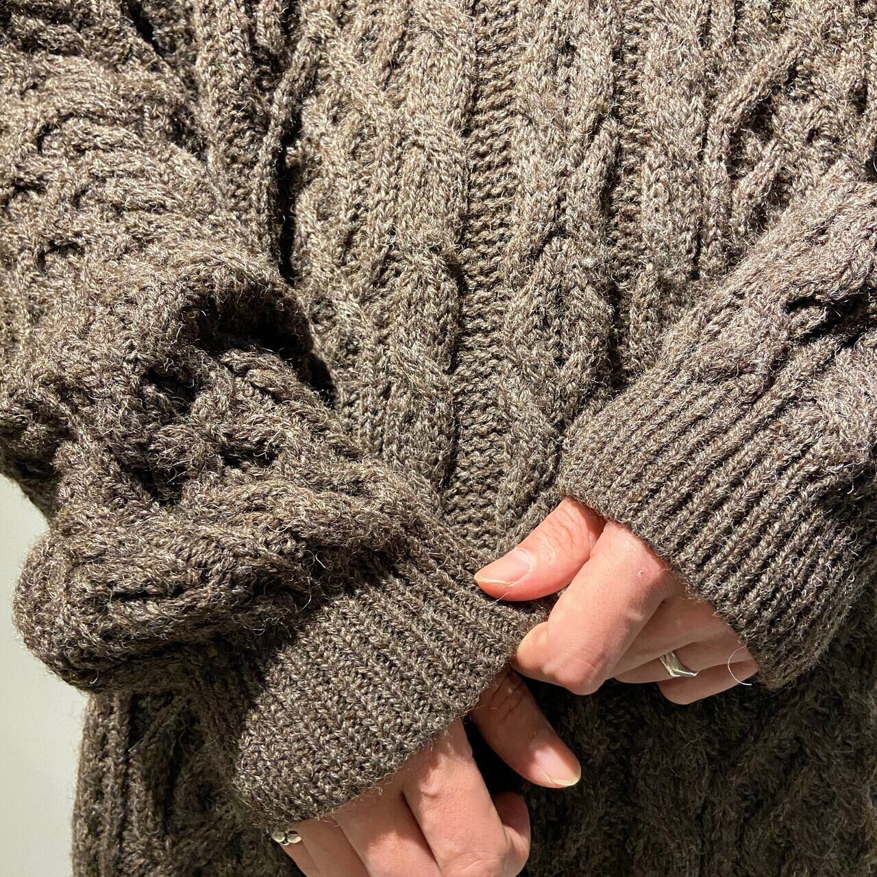 90年代 アイルランド製 ORVIS オービス ハーフジップ ウールニット