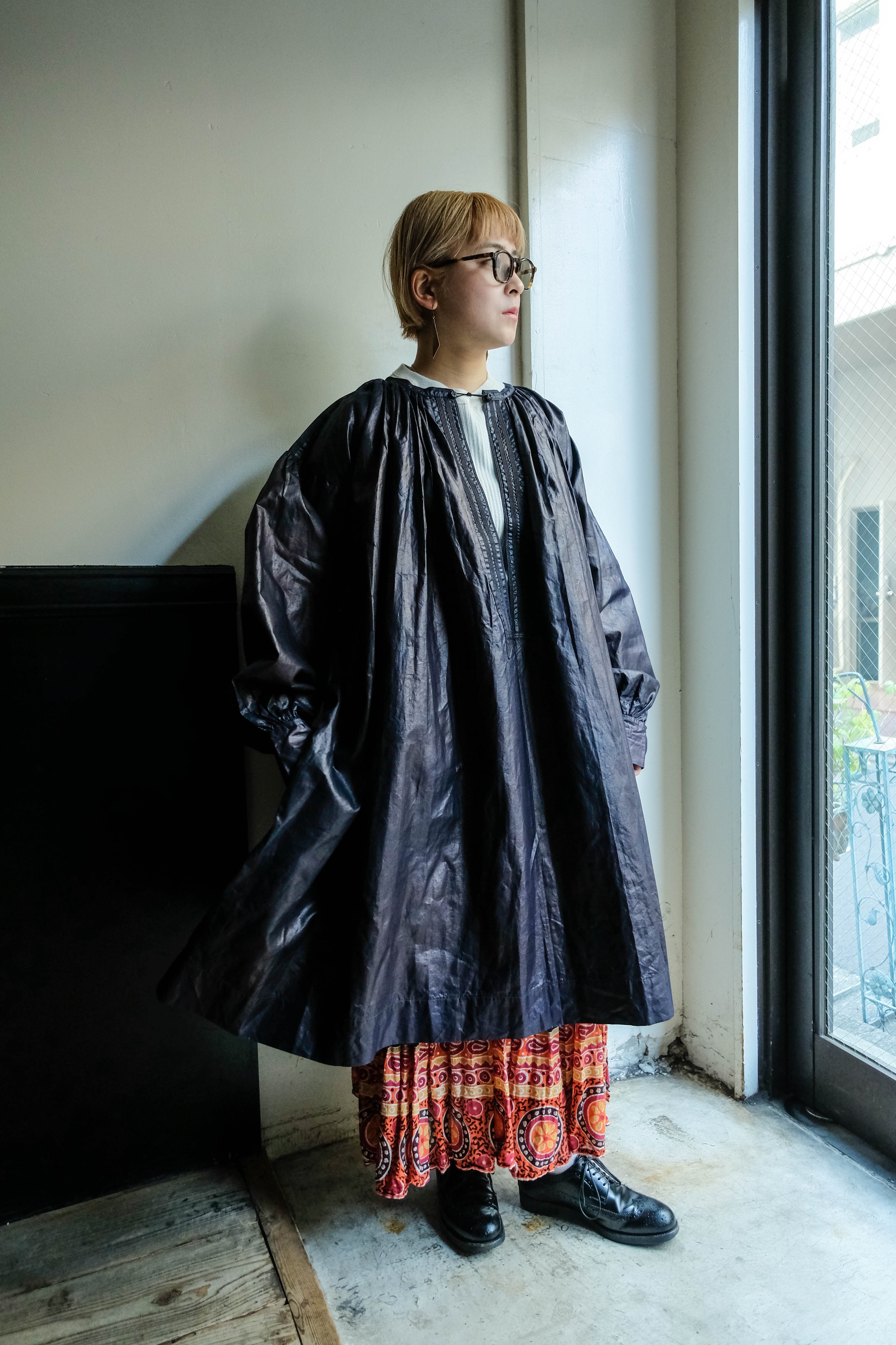 1900-1920s フランス インディゴリネンスモック g | militaria & encore