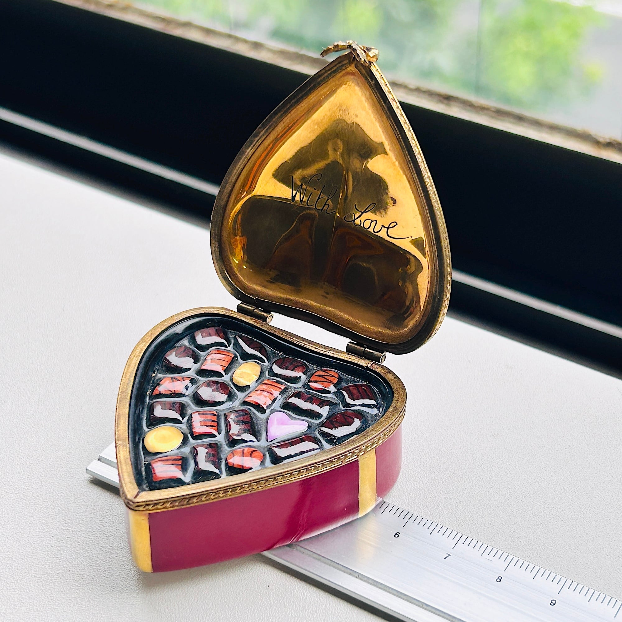 仏ヴィンテージ Limoges リモージュボックス（ハート・バレンタイン