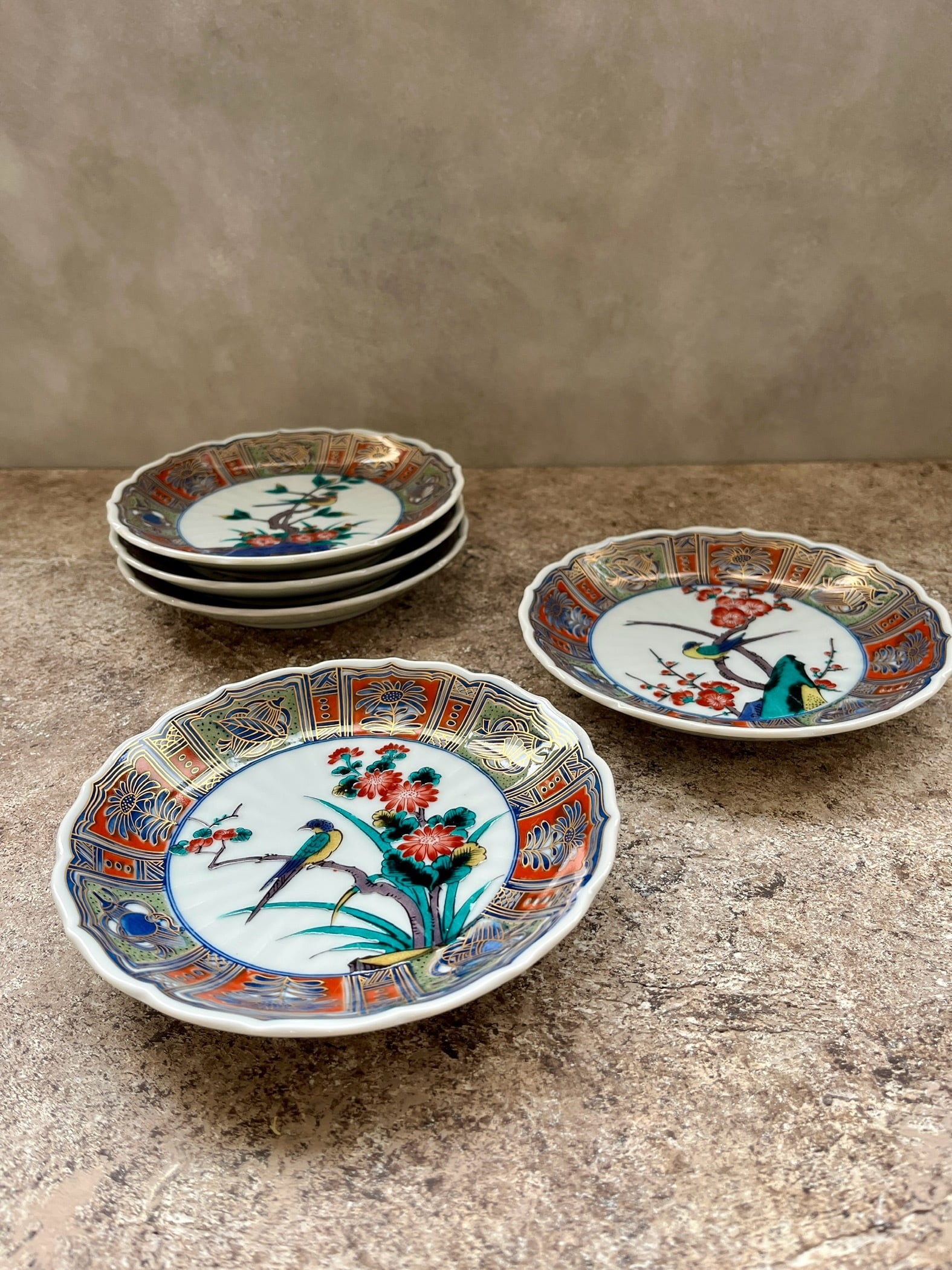 九谷焼 古九谷風銘々皿】5枚セット | 和光カタヤマ