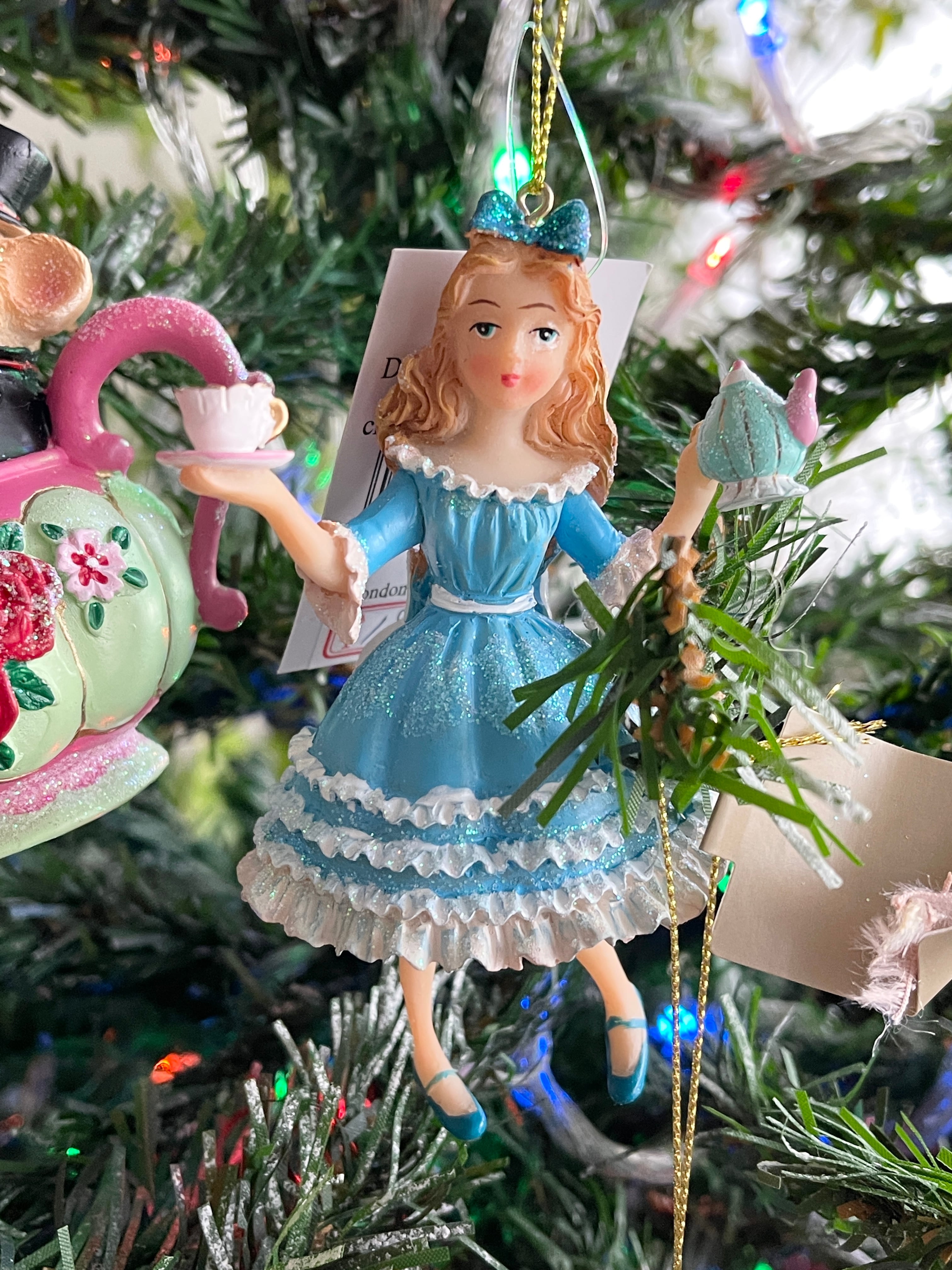 海外ディズニー購入 不思議の国のアリス ティーポット クリスマス