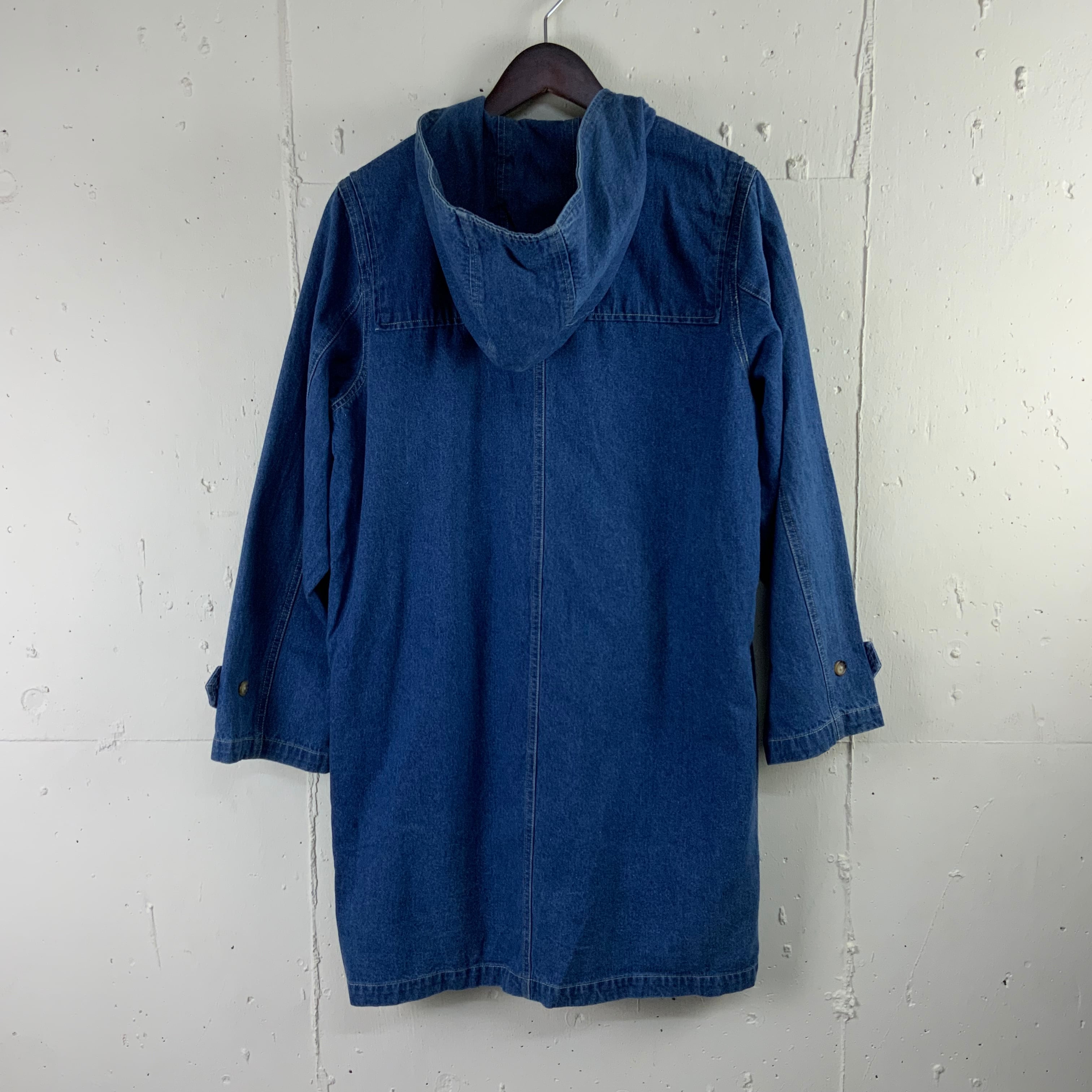 90年代 90s DENIM&Co. ライナー付 デニム ダッフルコート M 古着