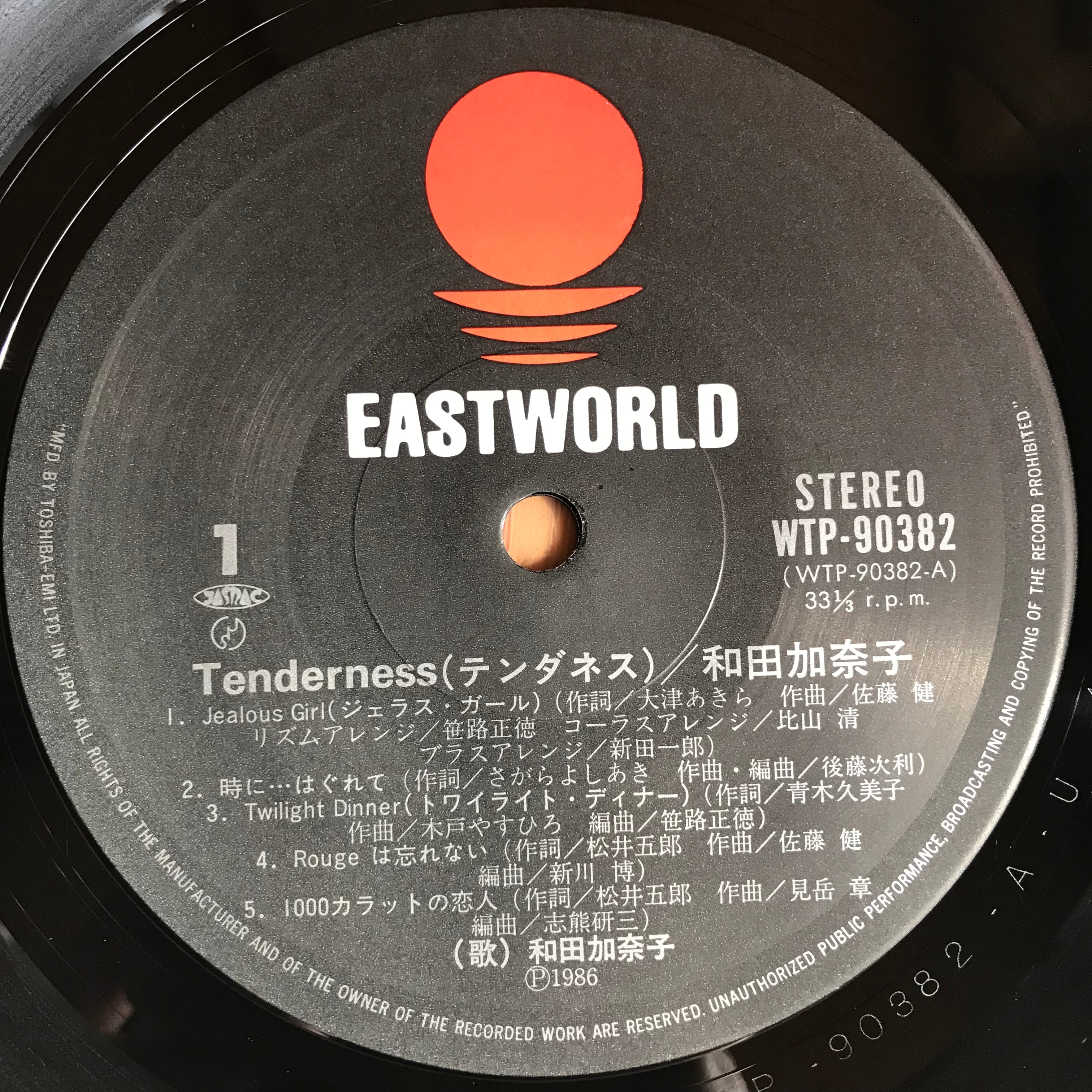 和田加奈子 / テンダネス | PASSTIME RECORDS / パスタイム レコード