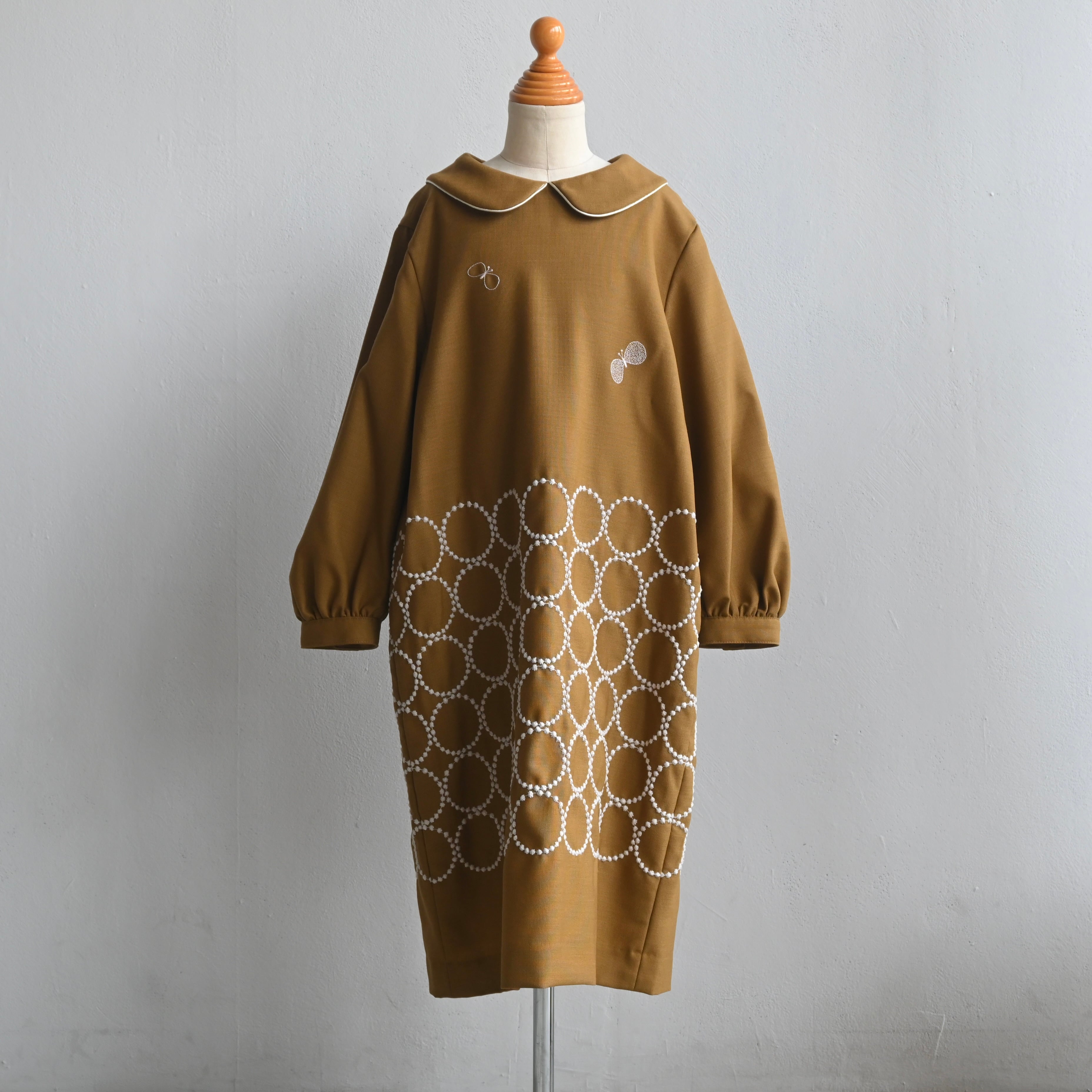 mina perhonen 2024AW》tambourine × choucho ワンピース / brown
