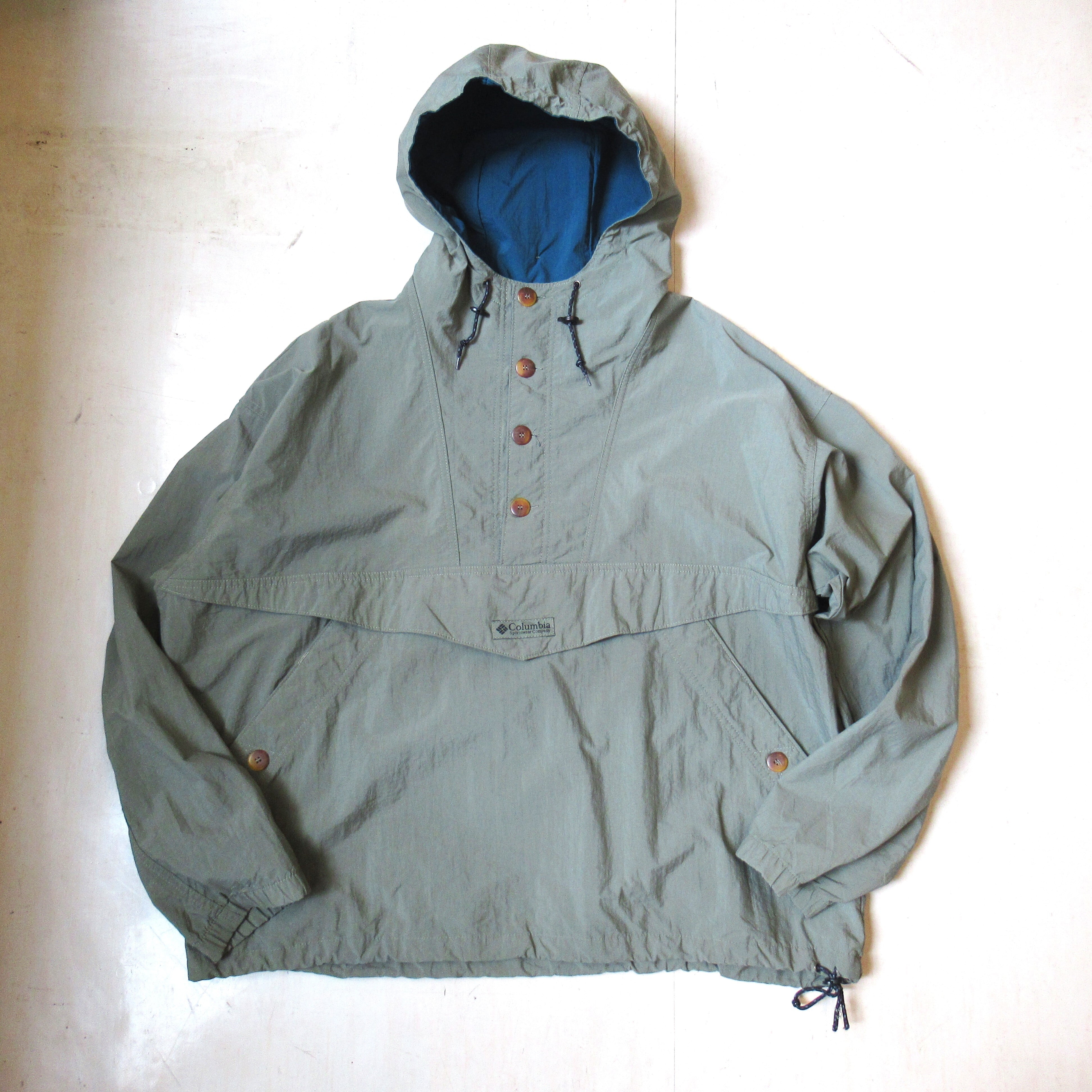 90S COLUMBIA COTTON WOOD PULLOVER ANORAKPARKA【XL】 | drop by