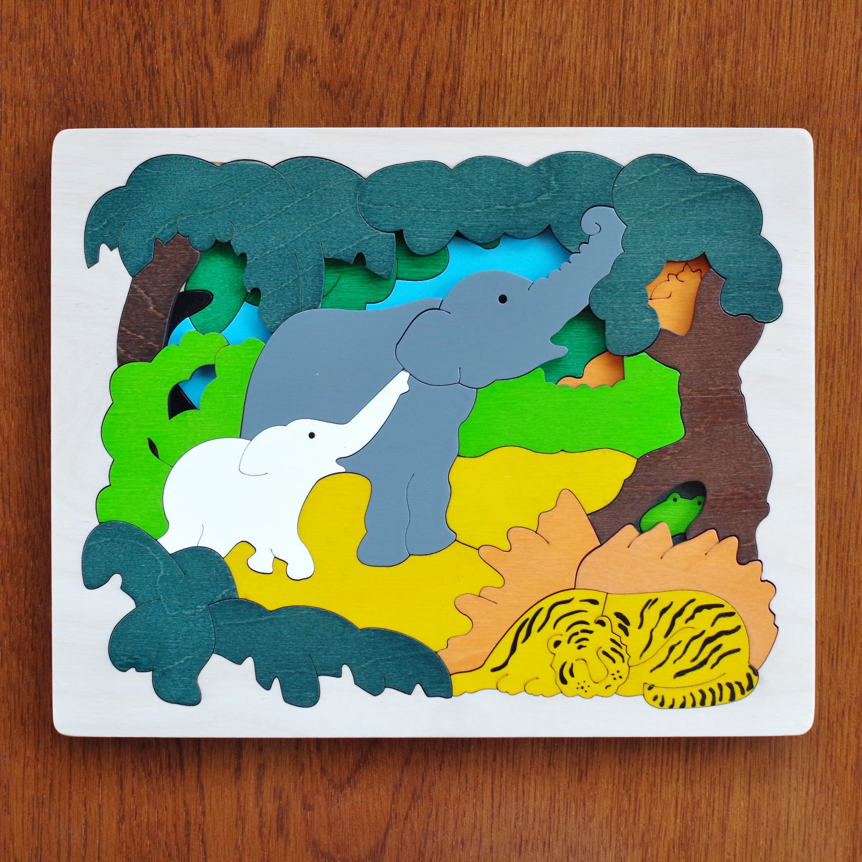 ジョージラック 2重パズル アジア | 木のおもちゃ専門店 おもちゃ箱