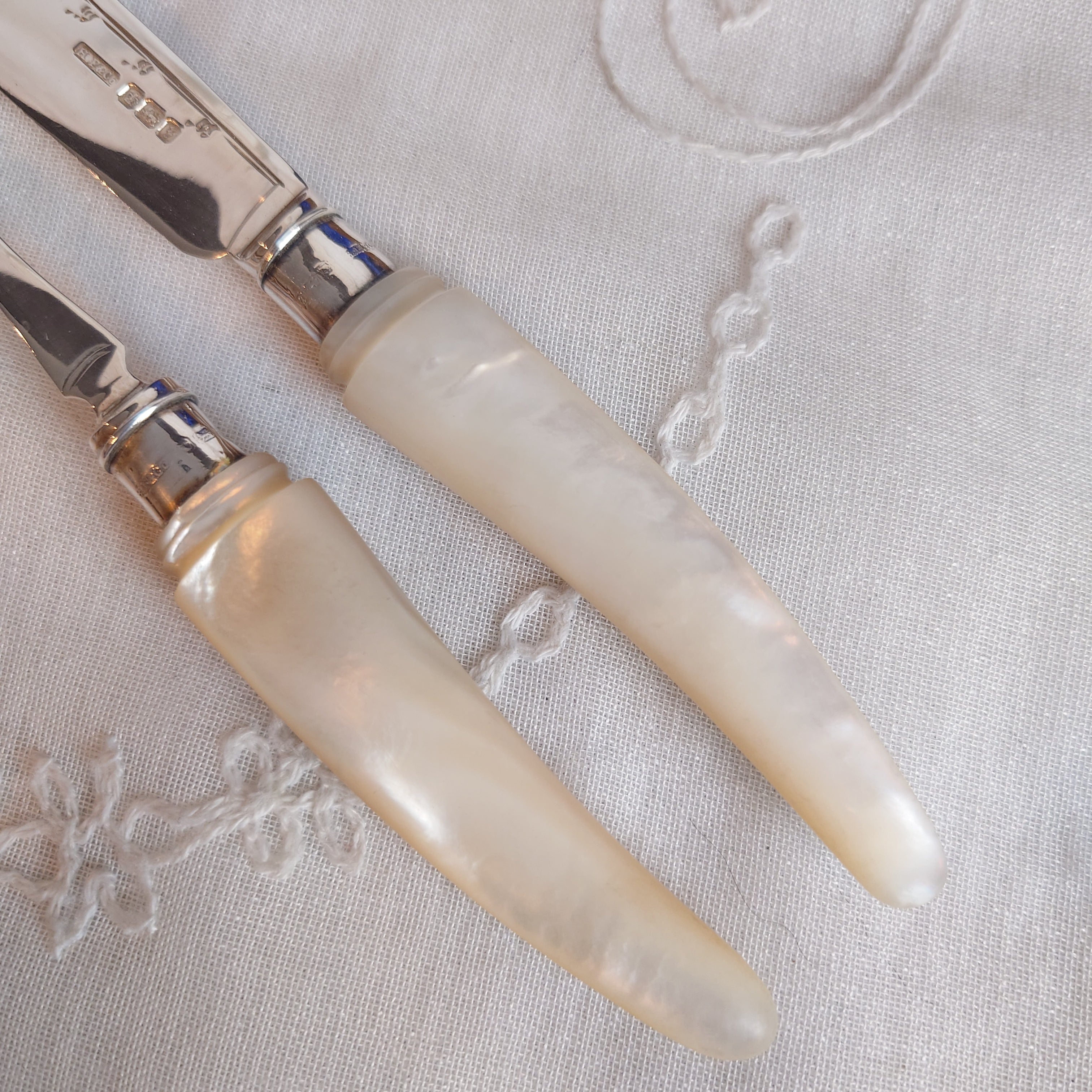 純銀 白蝶貝 カトラリーセット マザーオブパール | アンティーク