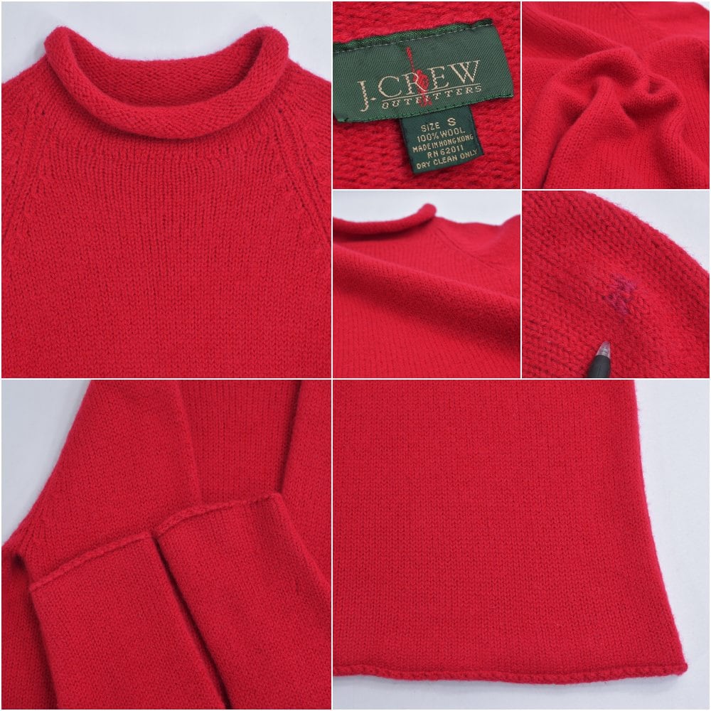 90s J.CREW ジェイ・クルー ロールネック セーター ハイネック プル