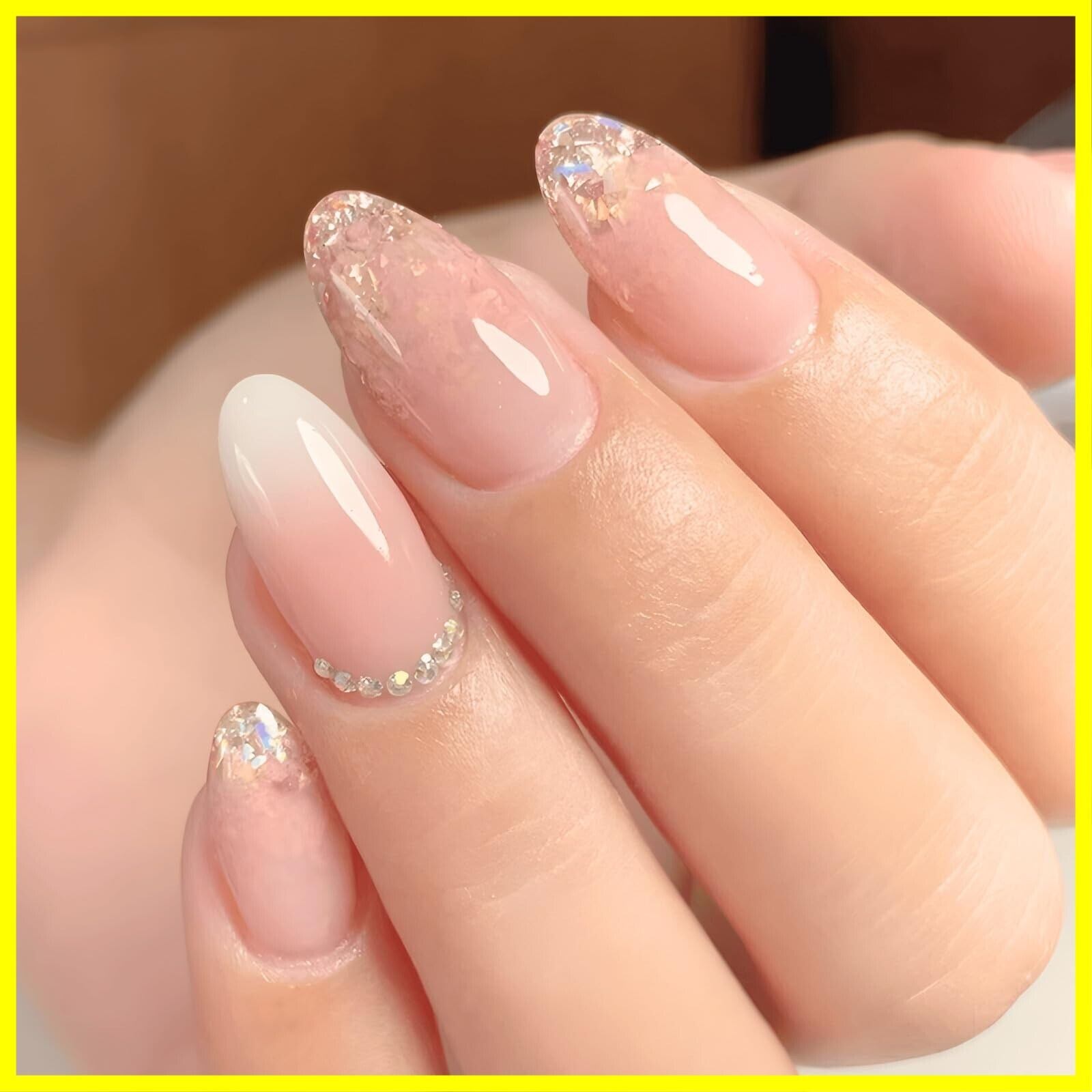 COLORBIRD ネイルチップ ショート 24枚 ピンク ネイル 付け爪 チップ