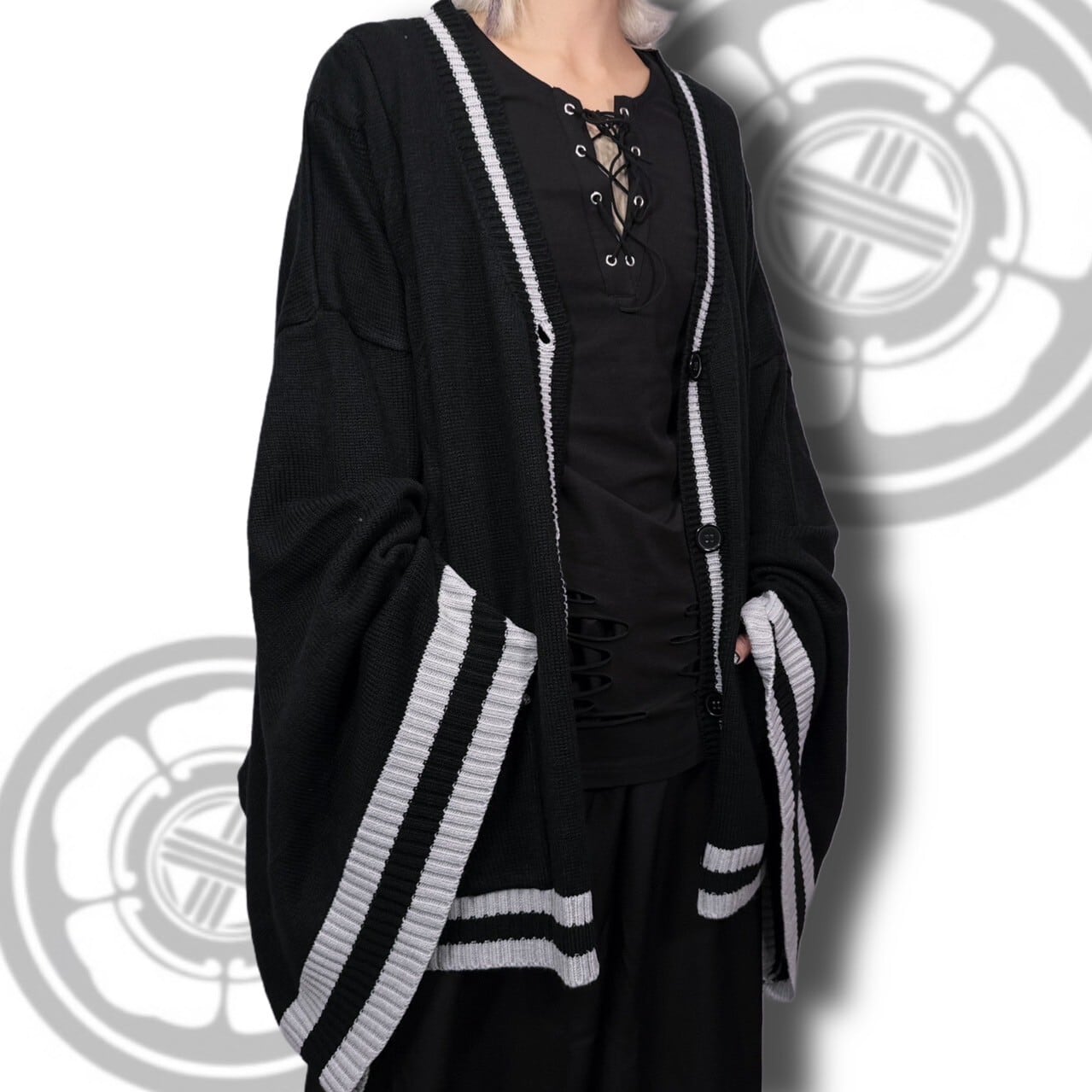 UNISEX着物風袖カーディガン【BLACK】 | NIER CLOTHING