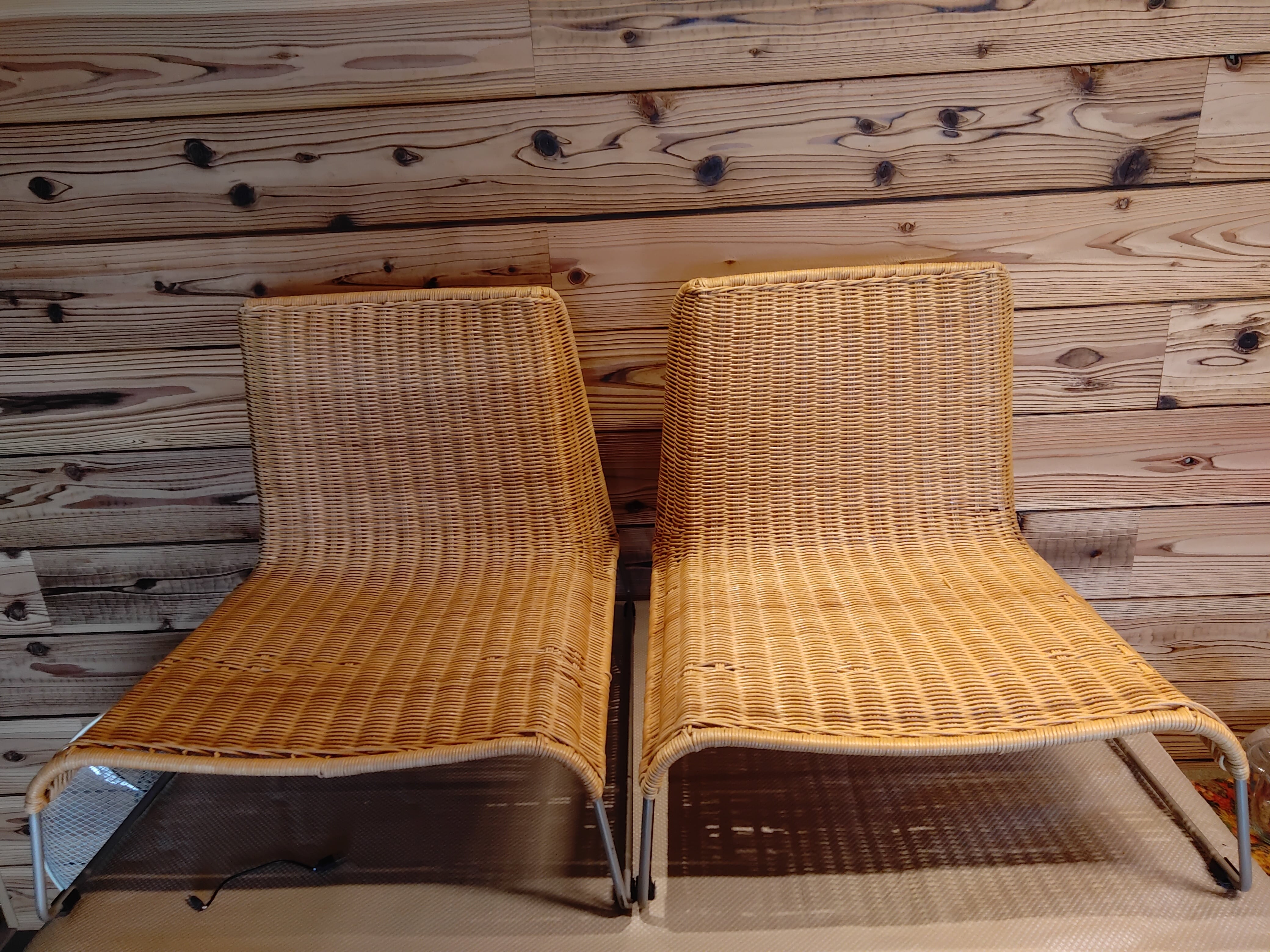 古いラタンの座椅子 藤のチェア | carpRepair
