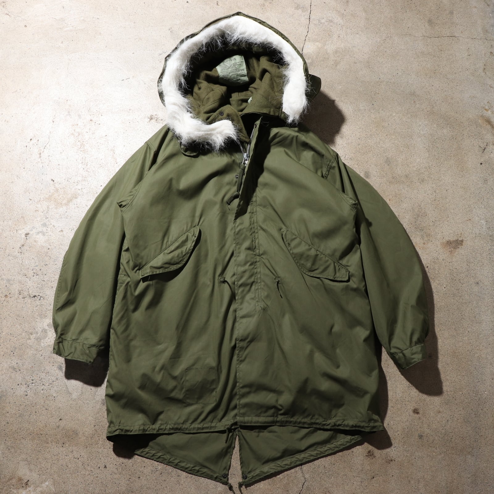 Deadstock M アルミ 70年 フルセット m-65 フィッシュテールパーカー