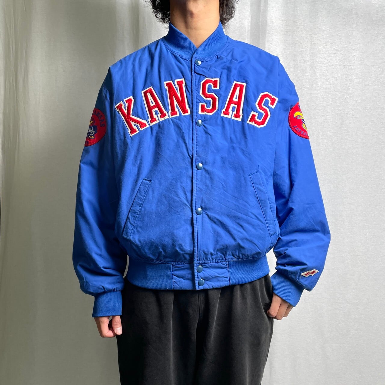 80年代 USA製 Swingster スタジャン カレッジ メンズM 古着 80s