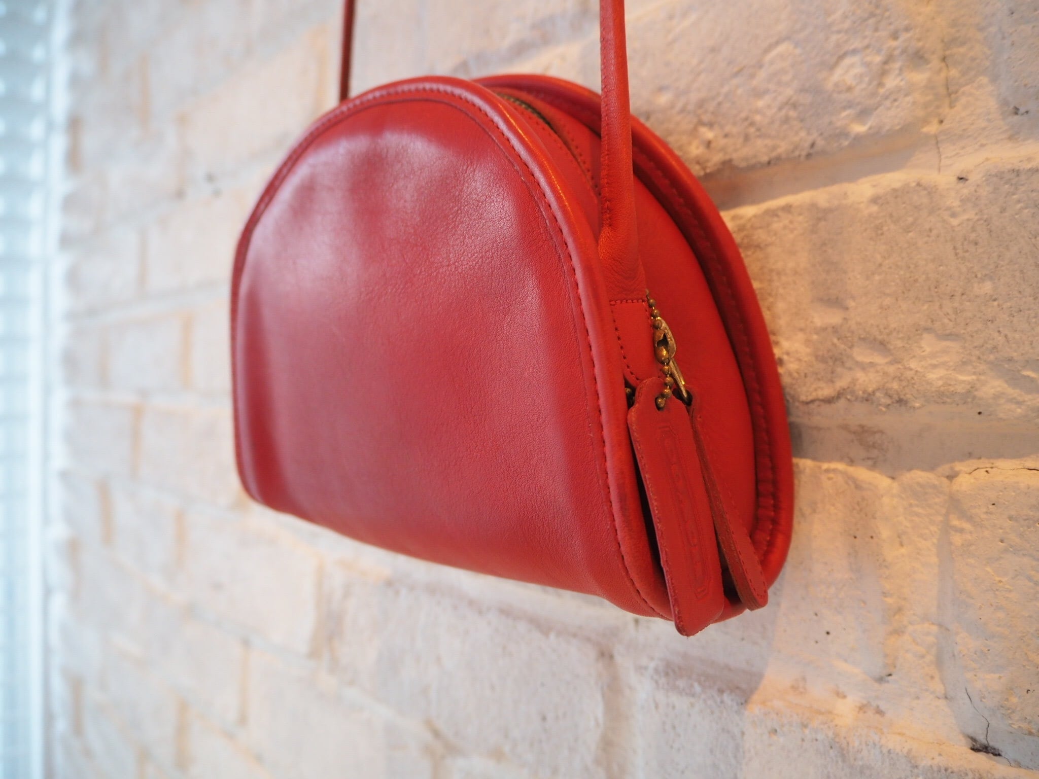 90s OLD COACH Half Moon Shoulder Bag /オールドコーチ ハーフムーン