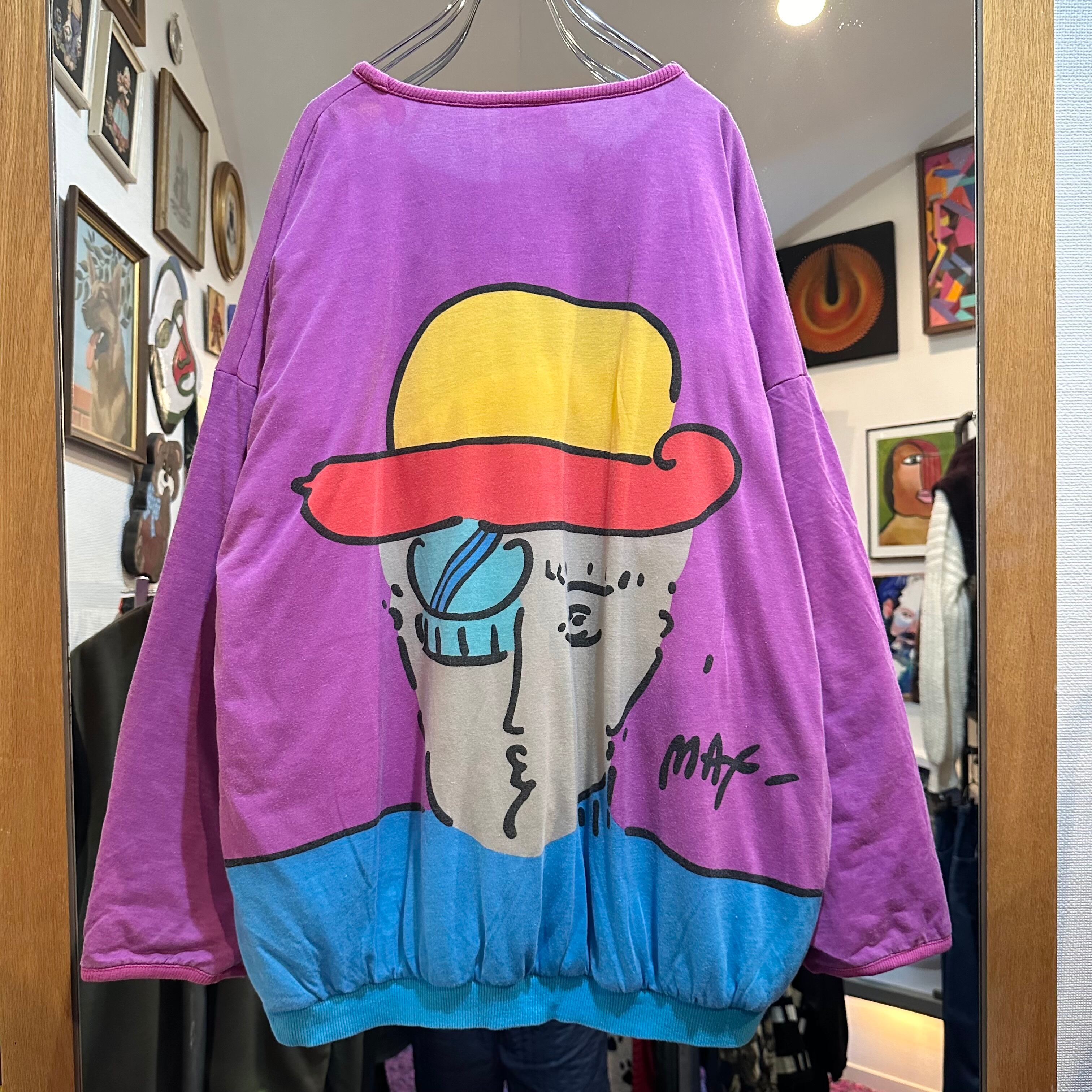 80's Neo Peter Max Filling Reversible Sweatshirt ピーターマックス