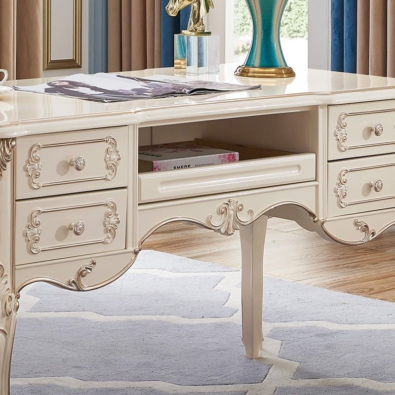 クラシックデスク 無垢材 上質感 ヴィンテージ風 アンティーク調