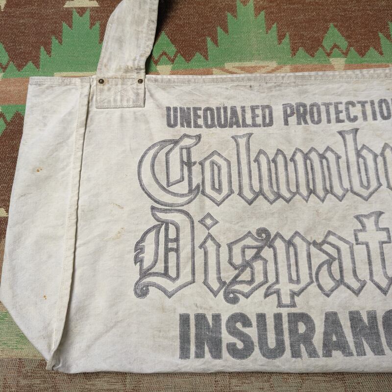 40s～ COLUMBUS DISPATCH Canvas Newspaper Bag | Wonder Wear