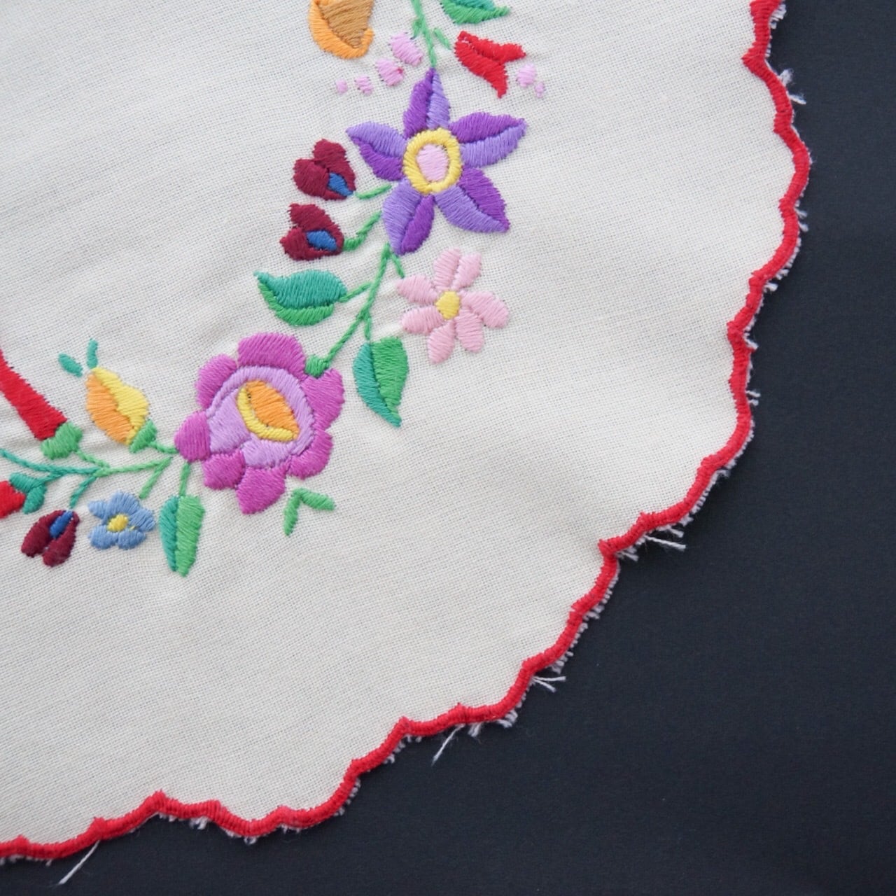 ハンガリー カロチャ刺繍ドイリー 1 | Anneli folkcraft