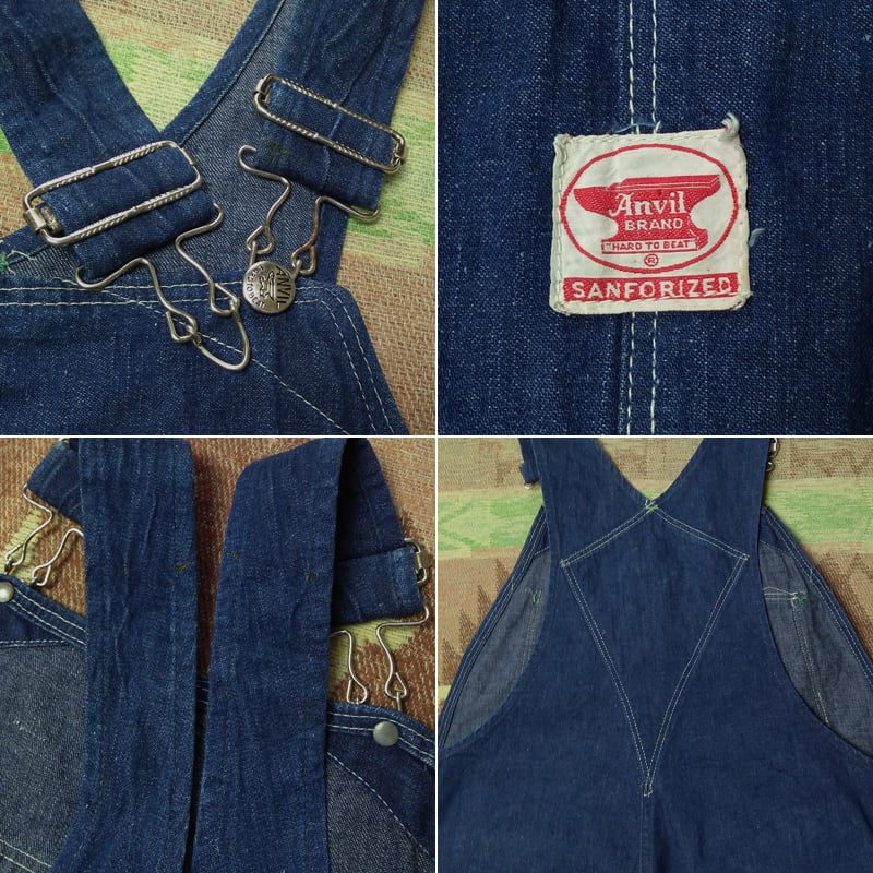 40s～ ANVIL BRAND Denim Overalls （実寸W38L29） | Wonder Wear